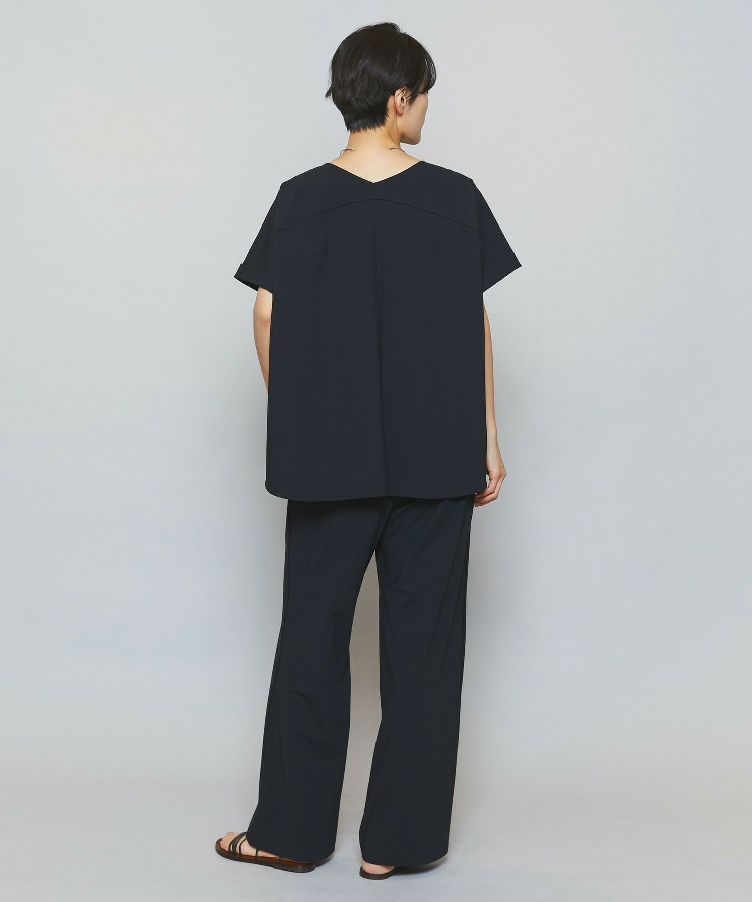 【MOGA】クールトリコットクルーネックトップス 詳細画像 ベージュ 11