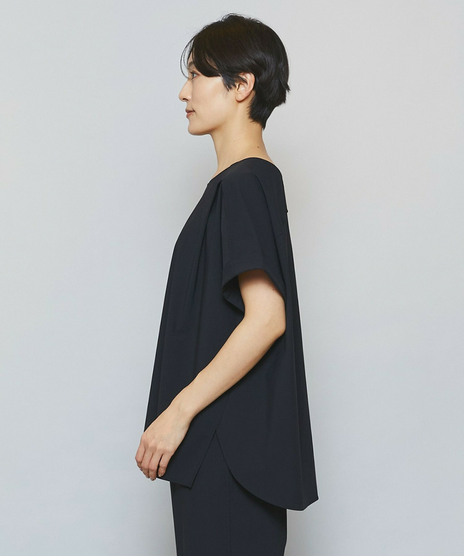 【MOGA】クールトリコットクルーネックトップス 詳細画像 ベージュ 17