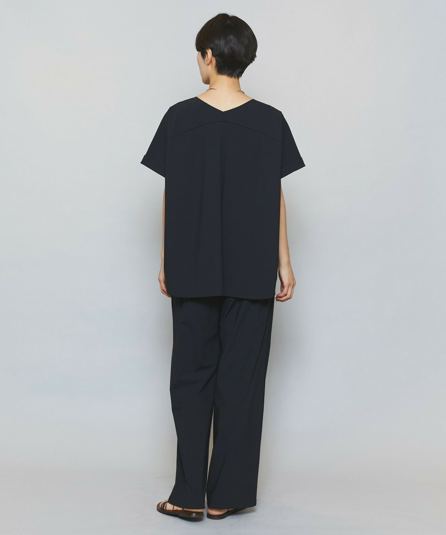 【MOGA】クールトリコットクルーネックトップス 詳細画像 ベージュ 9