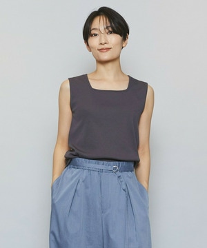 【MOGA】ハイテンションテレコリブジャージータンクトップ 詳細画像 チャコールグレー 1