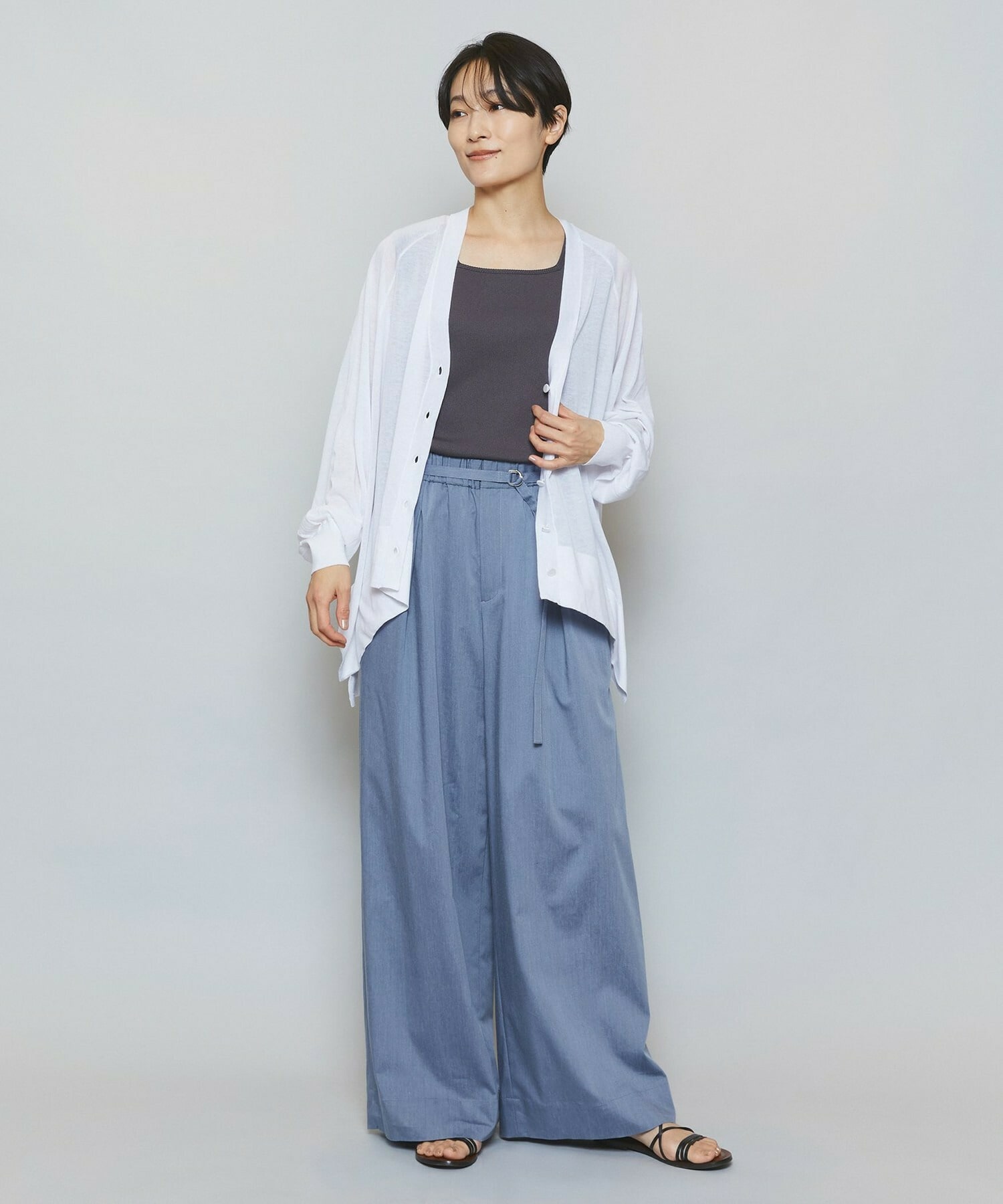 【MOGA】ハイテンションテレコリブジャージータンクトップ 詳細画像 ネイビー 12