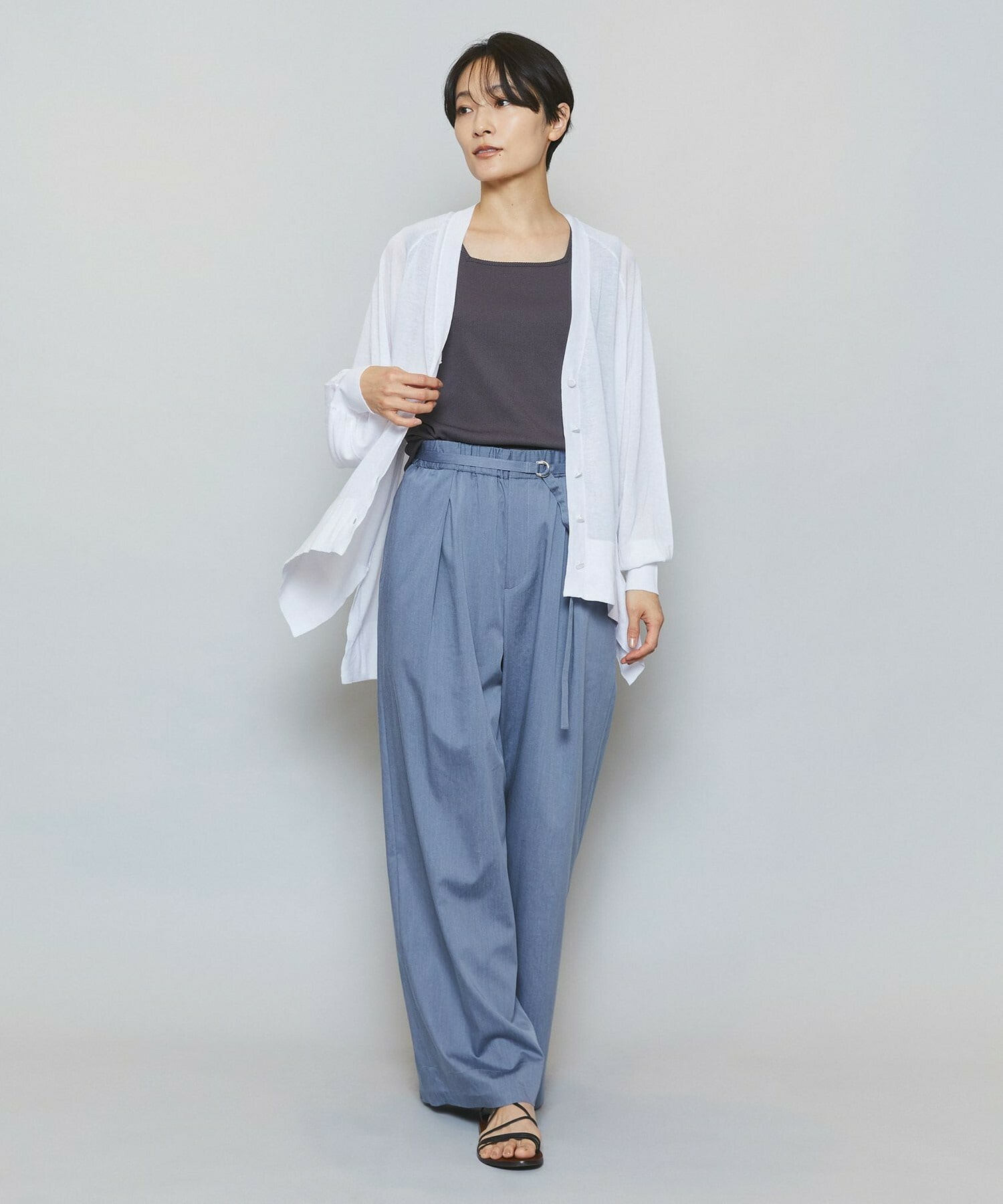 【MOGA】ハイテンションテレコリブジャージータンクトップ 詳細画像 ネイビー 13