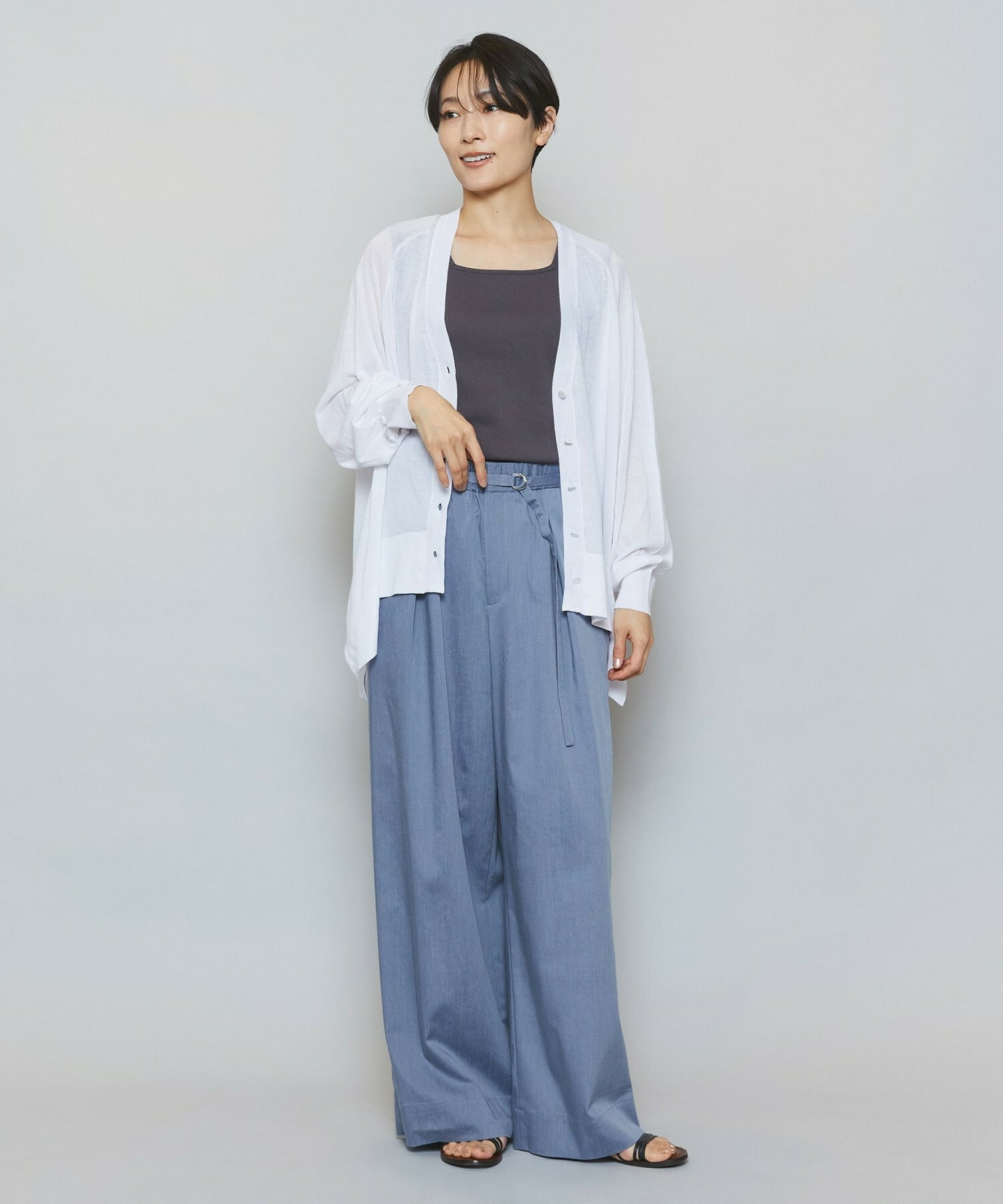 【MOGA】ハイテンションテレコリブジャージータンクトップ 詳細画像 ネイビー 18