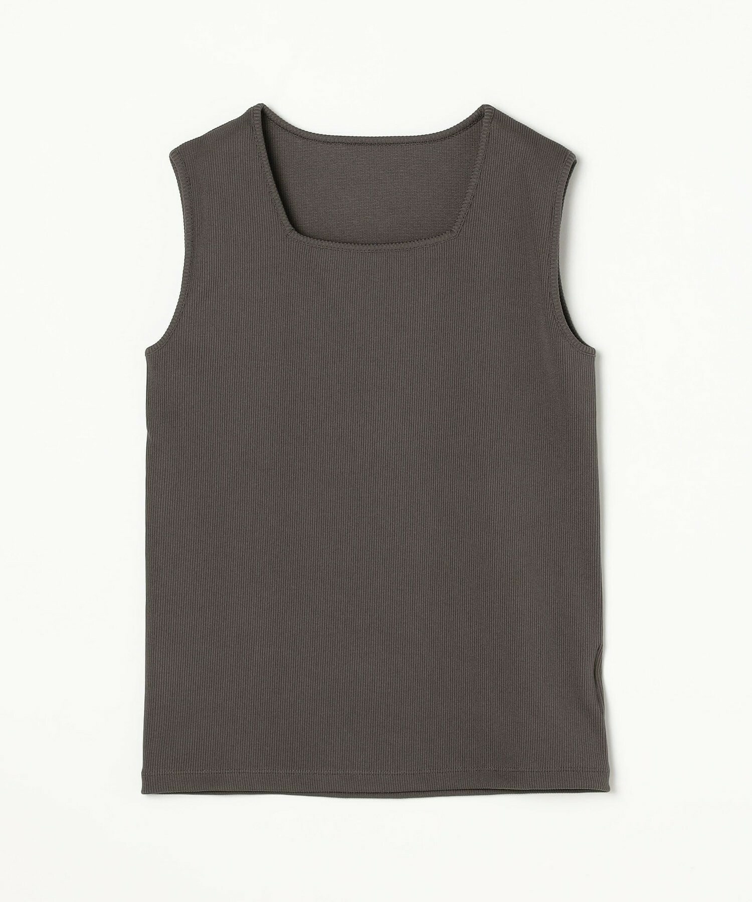 【MOGA】ハイテンションテレコリブジャージータンクトップ 詳細画像 チャコールグレー 2