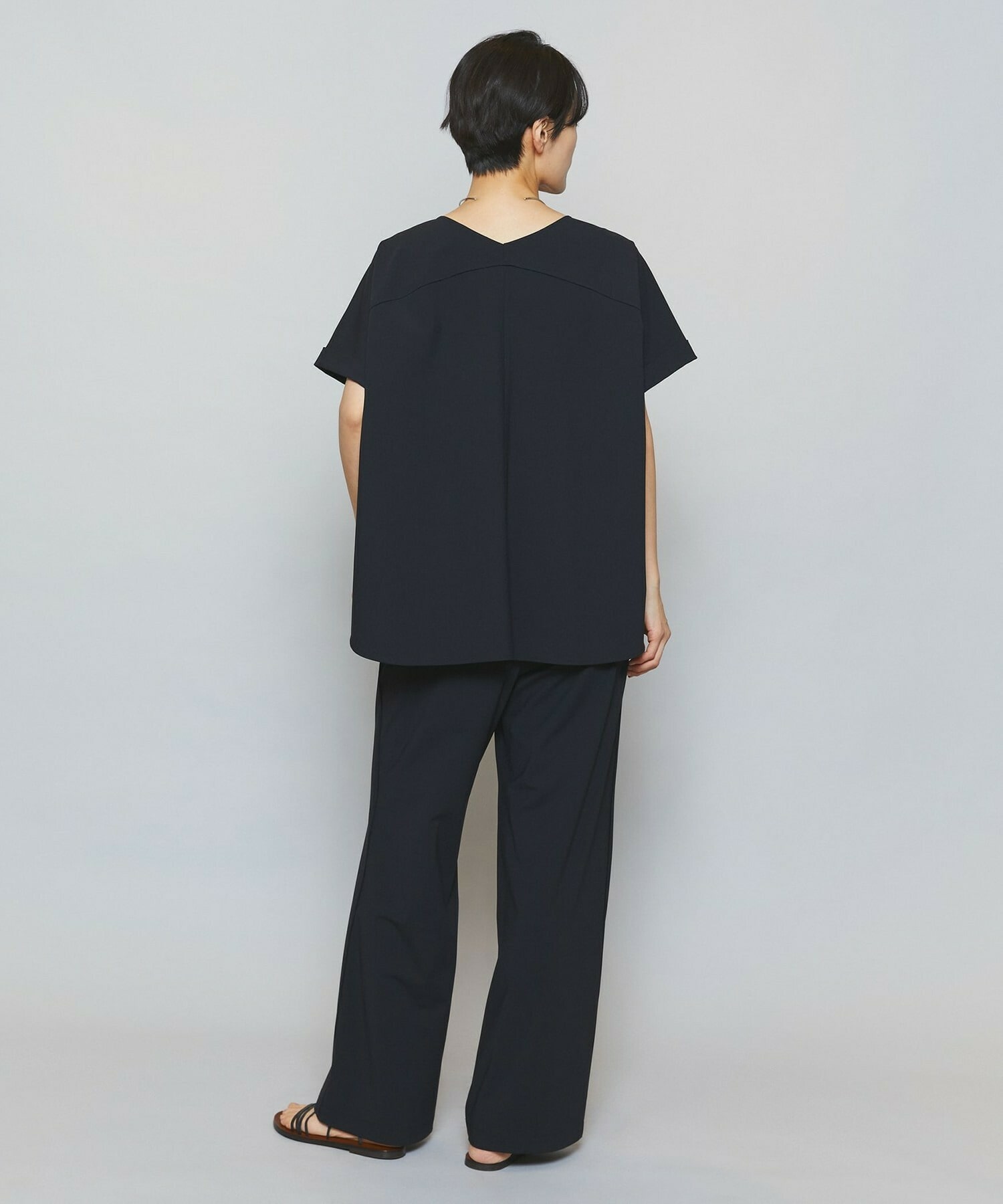 【MOGA】クールトリコットストレートパンツ 詳細画像 ベージュ 10