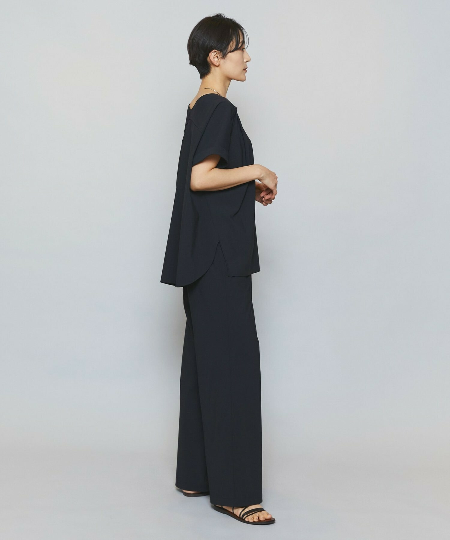 【MOGA】クールトリコットストレートパンツ 詳細画像 ベージュ 11