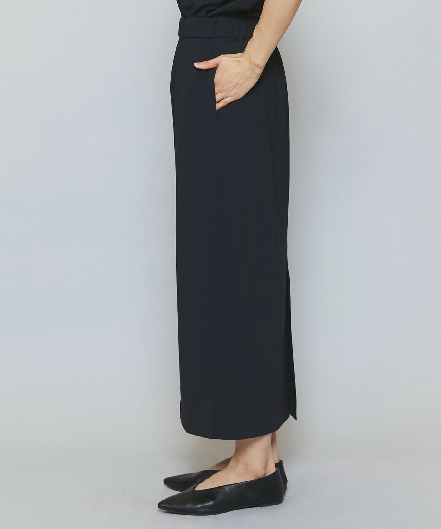 【MOGA】クールトリコットIラインタイトスカート 詳細画像 ベージュ 15