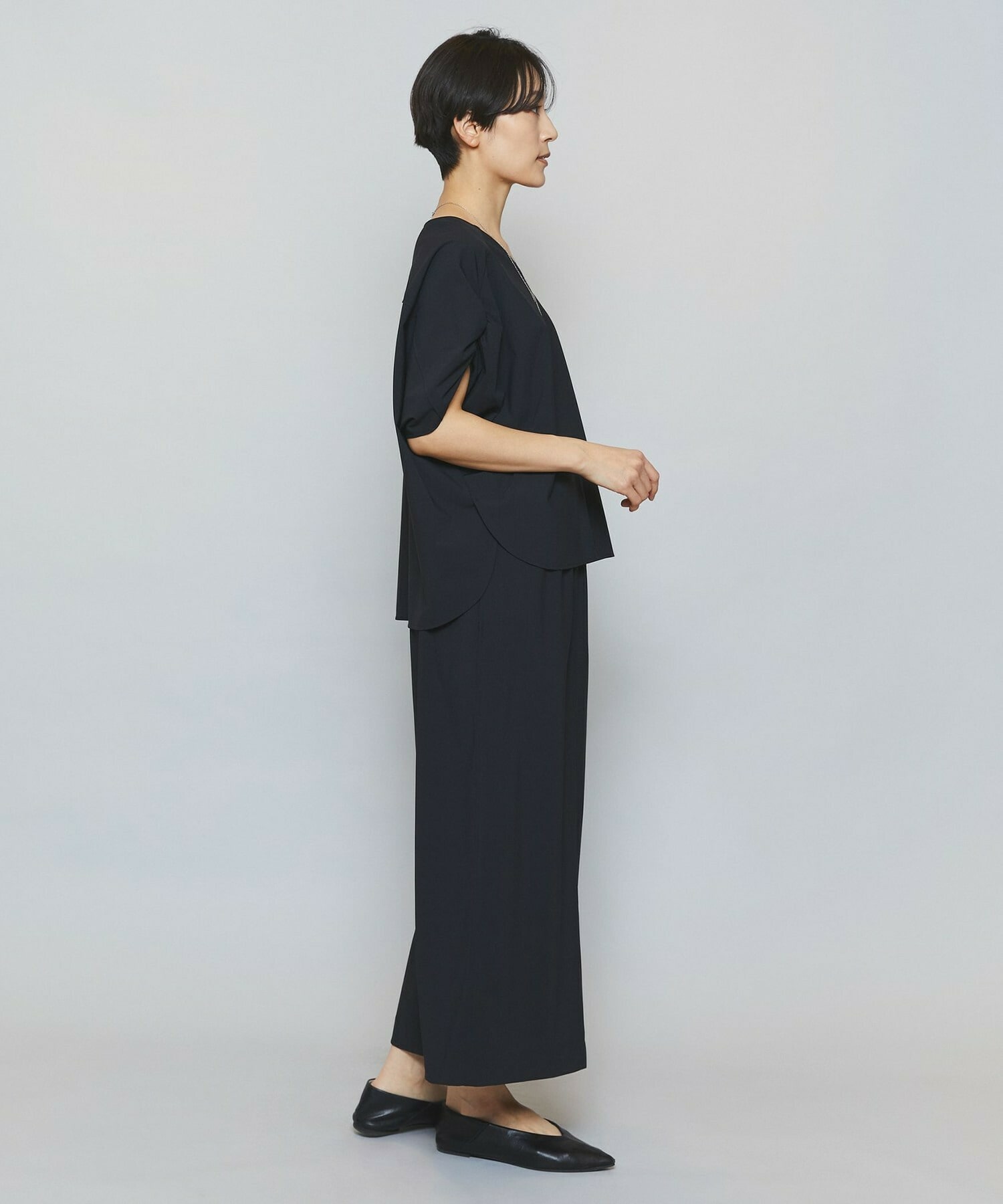 【MOGA】クールトリコットIラインタイトスカート 詳細画像 ベージュ 9