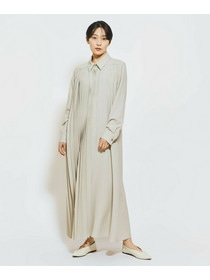 【MOGA Collection】MOGA Collection ストライプアシンメトリープリーツワンピース 詳細画像 ブラック 10