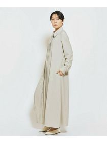 【MOGA Collection】MOGA Collection ストライプアシンメトリープリーツワンピース 詳細画像 ブラック 12