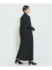 【MOGA Collection】MOGA Collection ストライプアシンメトリープリーツワンピース 詳細画像 ブラック 7