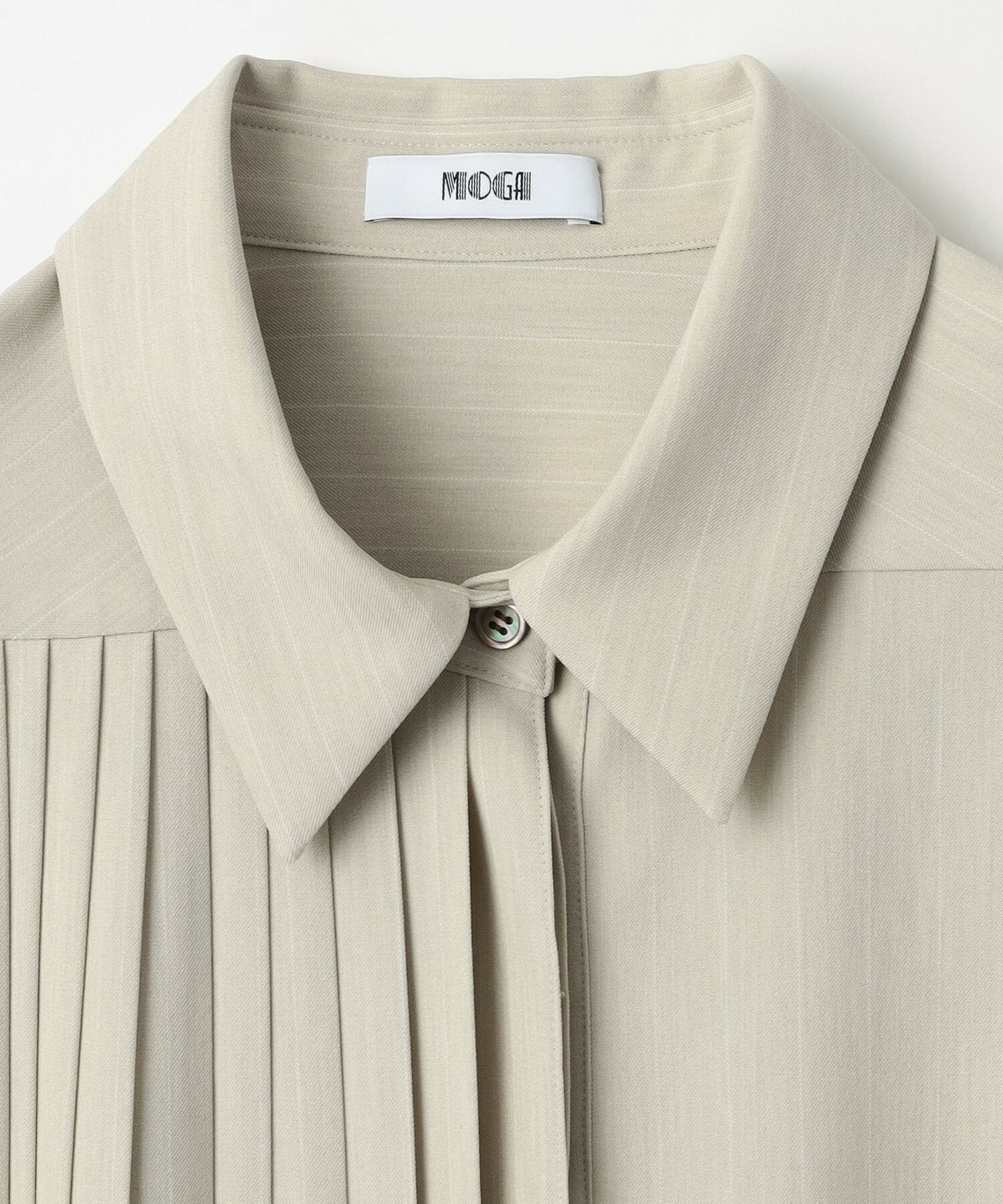 【MOGA Collection】MOGA Collection ストライプアシンメトリープリーツワンピース 詳細画像 ブラック 24