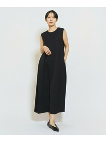 【MOGA Collection】MOGA Collection ウーリープリーツストレートワンピース 詳細画像 ブラック 1