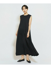 【MOGA Collection】MOGA Collection ウーリープリーツストレートワンピース 詳細画像 ブラック 11