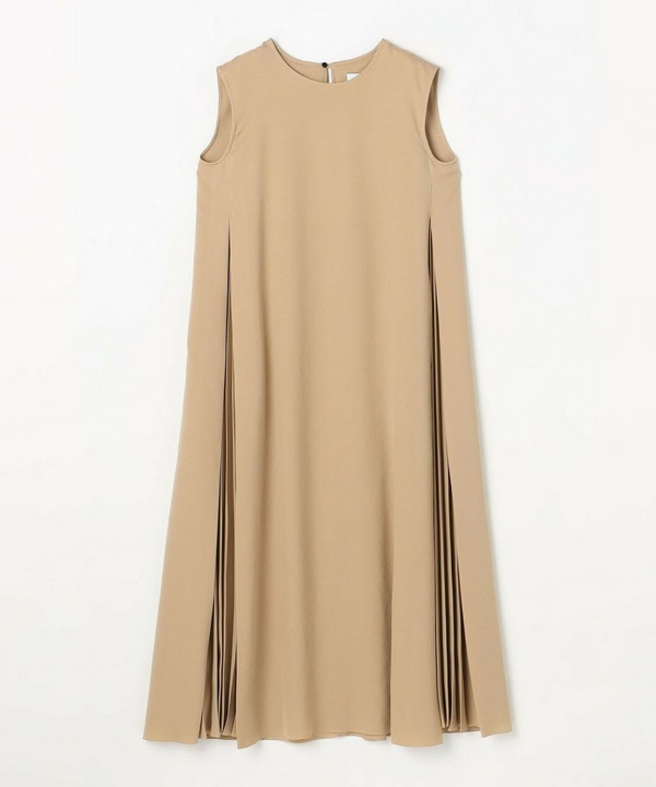 MOGA Collection ウーリープリーツストレートワンピース 詳細画像 ベージュ 2