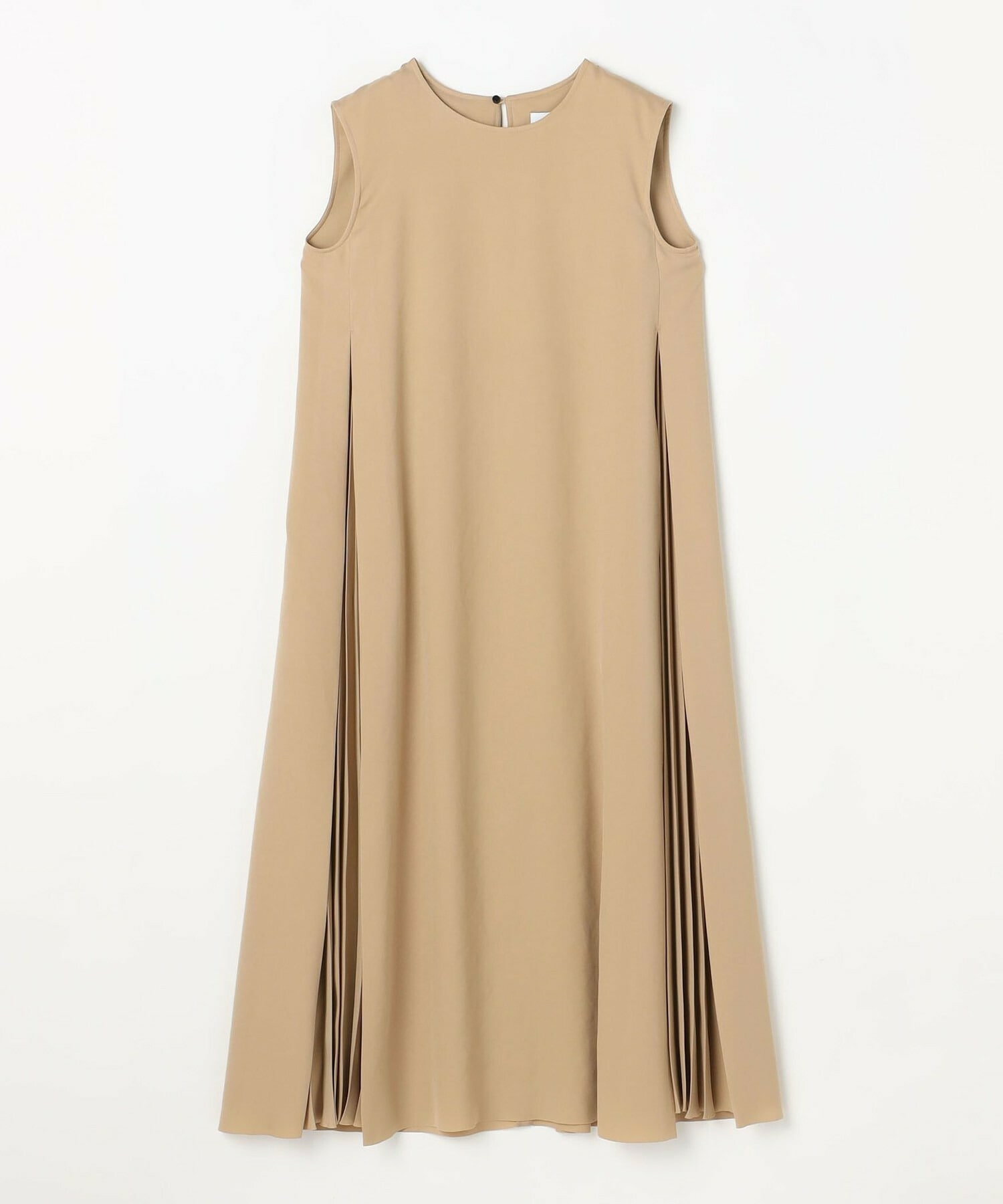 【MOGA Collection】MOGA Collection ウーリープリーツストレートワンピース 詳細画像 ベージュ 2