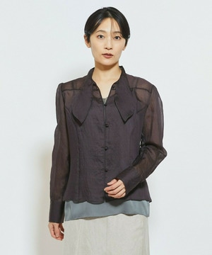 【MOGA Collection】MOGA Collection ソルベブラウス 詳細画像 ダークブラウン 1