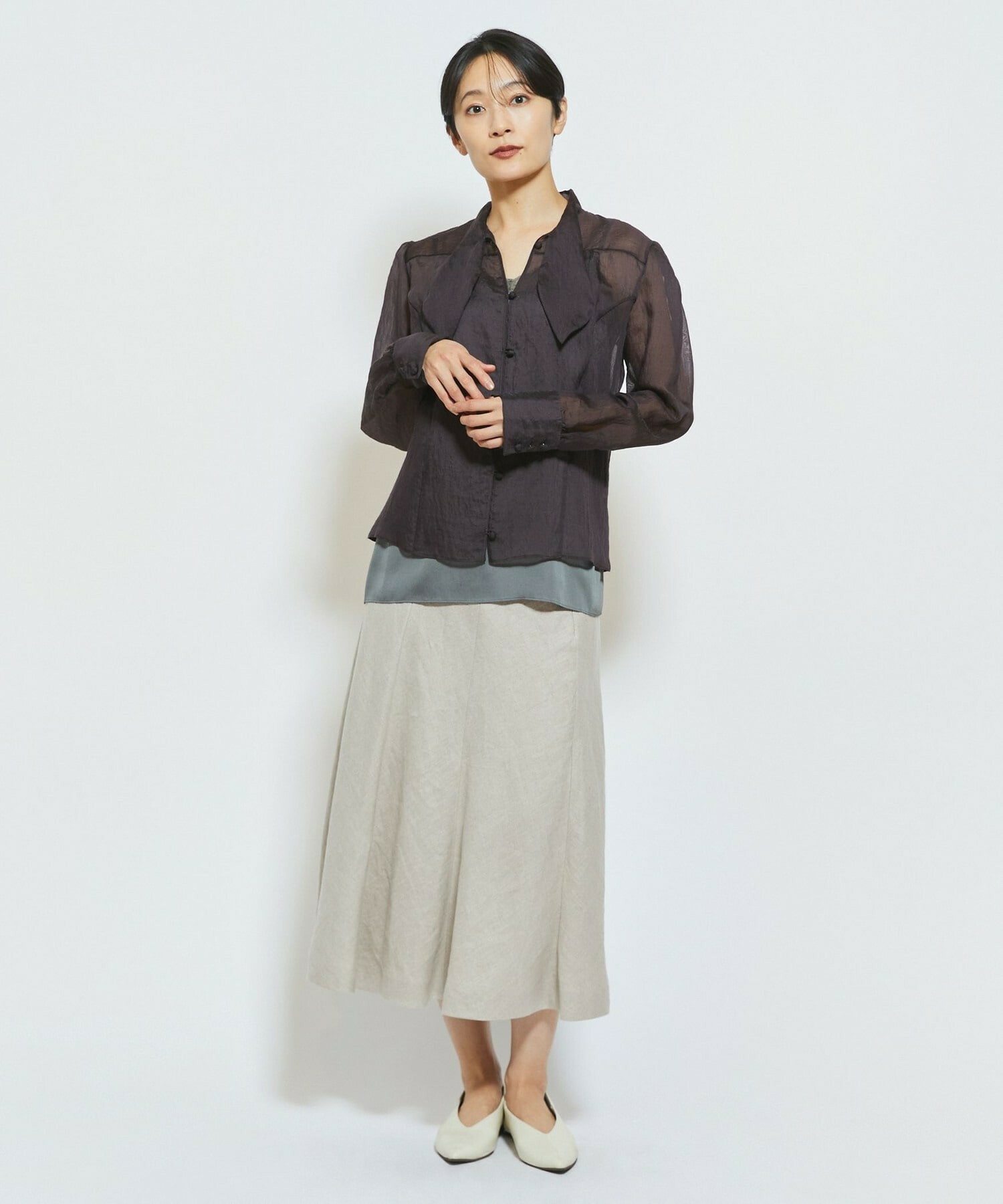 【MOGA Collection】MOGA Collection ソルベブラウス 詳細画像 ダークブラウン 10