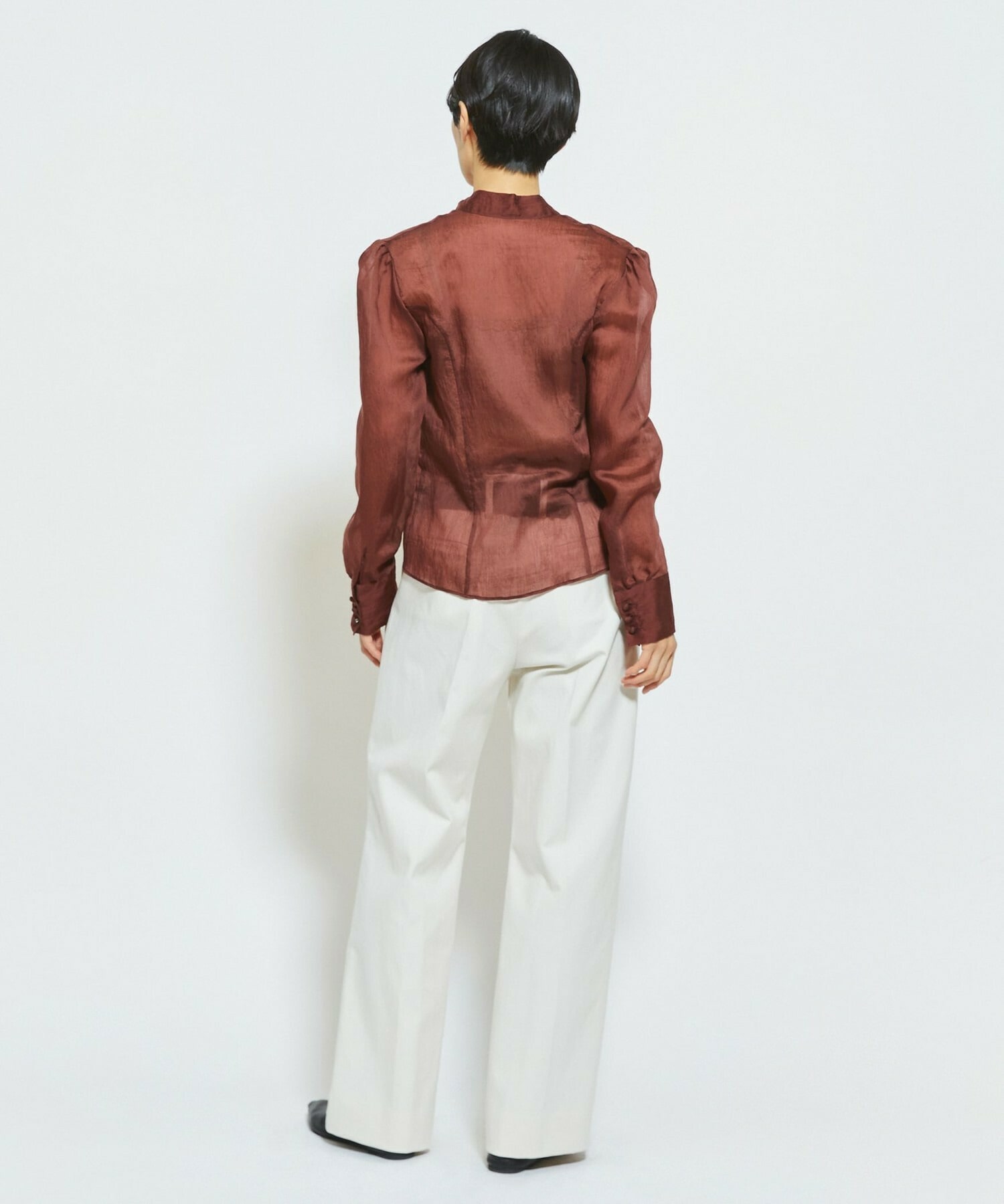 【MOGA Collection】MOGA Collection ソルベブラウス 詳細画像 ダークブラウン 16