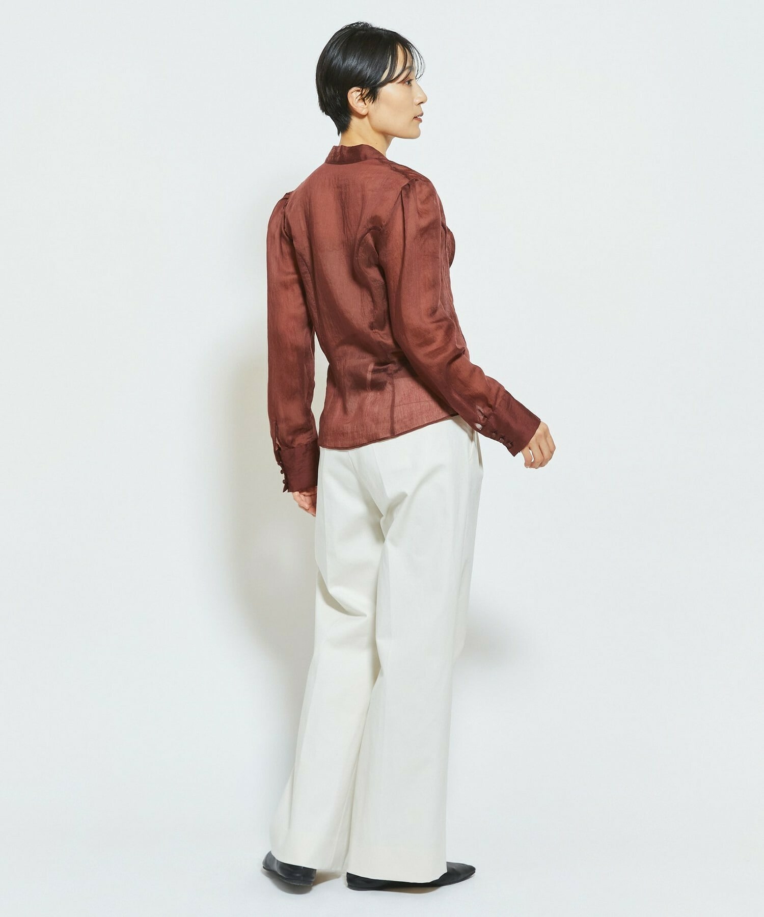 【MOGA Collection】MOGA Collection ソルベブラウス 詳細画像 ダークブラウン 17