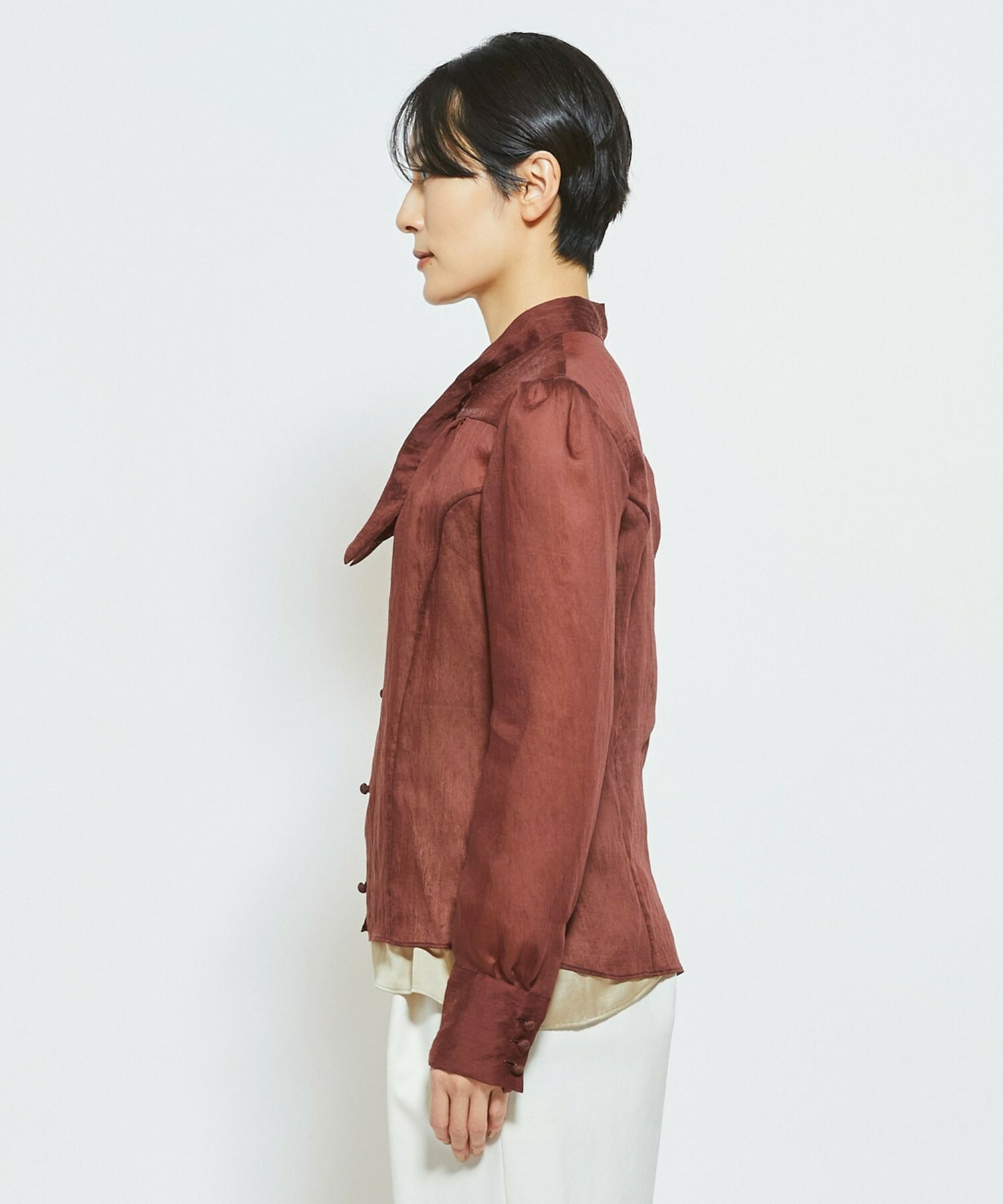 【MOGA Collection】MOGA Collection ソルベブラウス 詳細画像 ダークブラウン 20