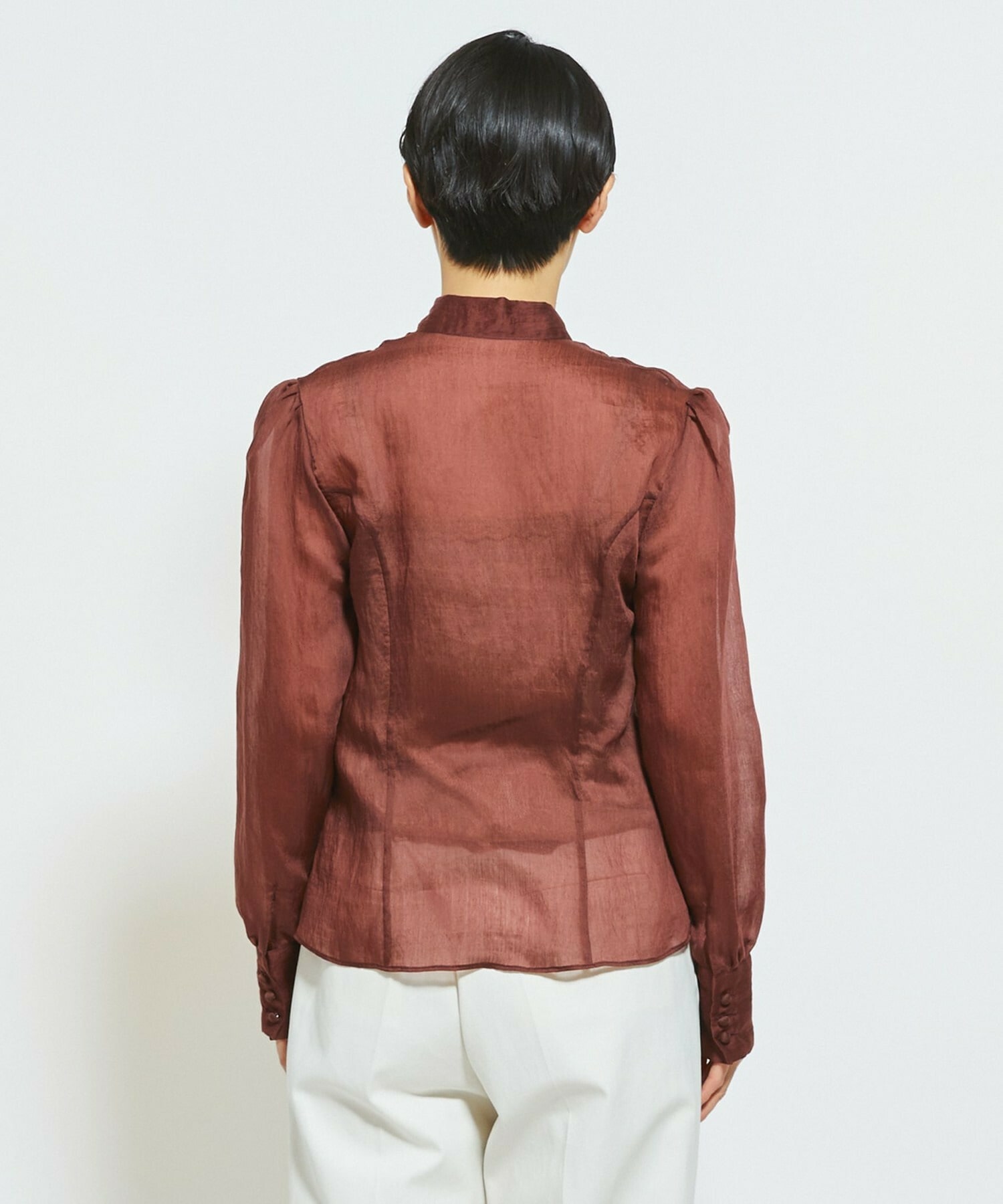 【MOGA Collection】MOGA Collection ソルベブラウス 詳細画像 ダークブラウン 21