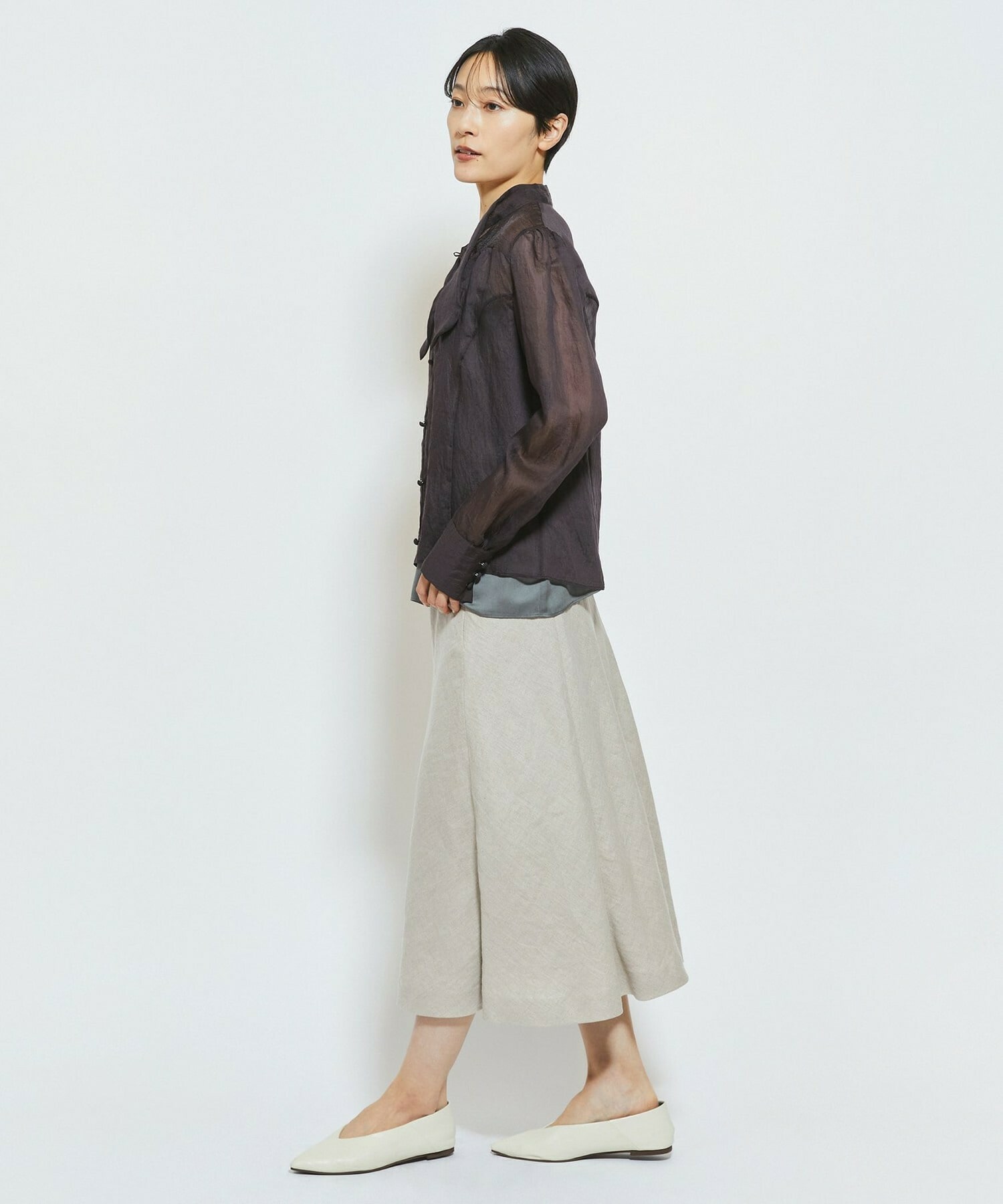 【MOGA Collection】MOGA Collection ソルベブラウス 詳細画像 ダークブラウン 4