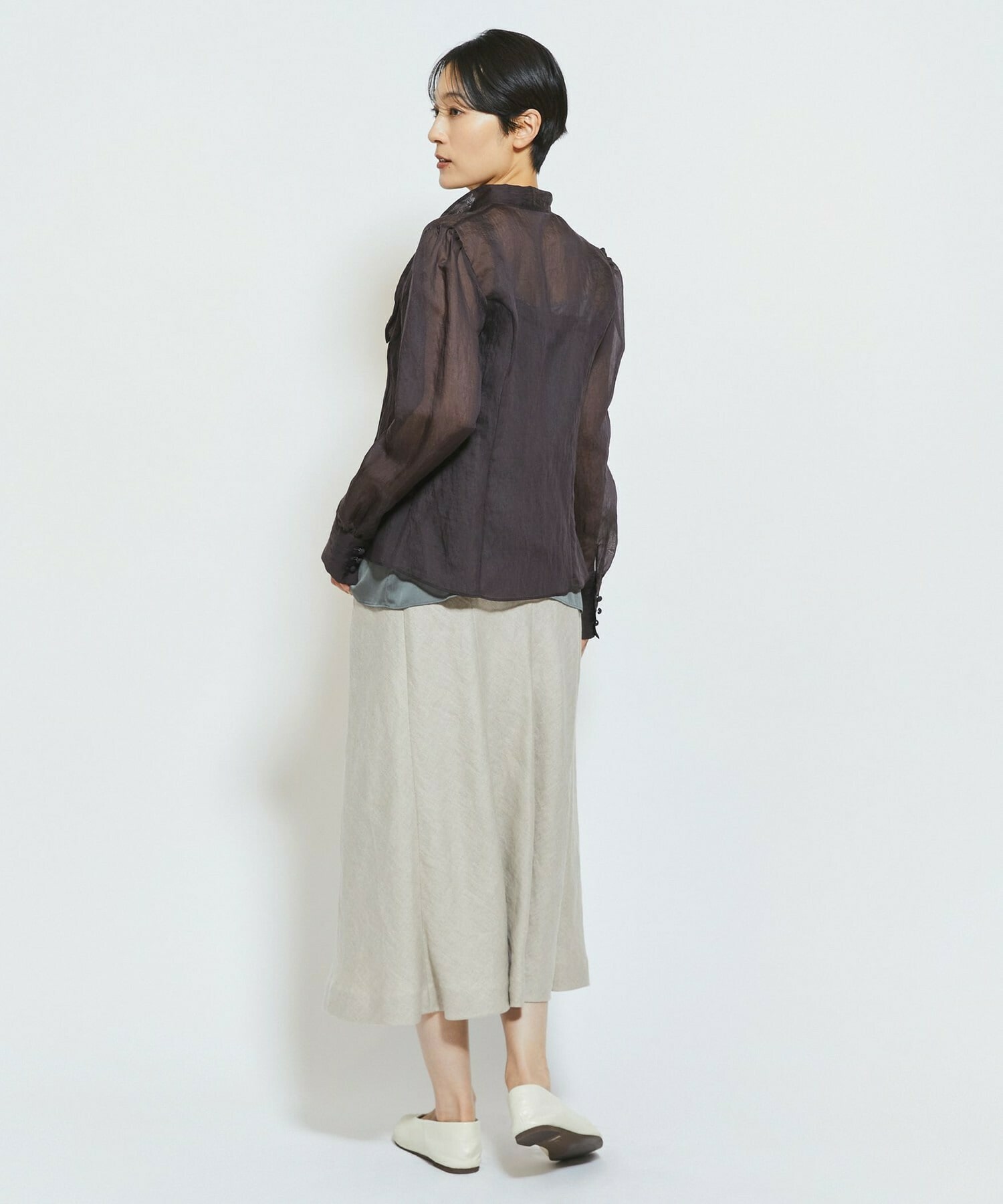 【MOGA Collection】MOGA Collection ソルベブラウス 詳細画像 ダークブラウン 5