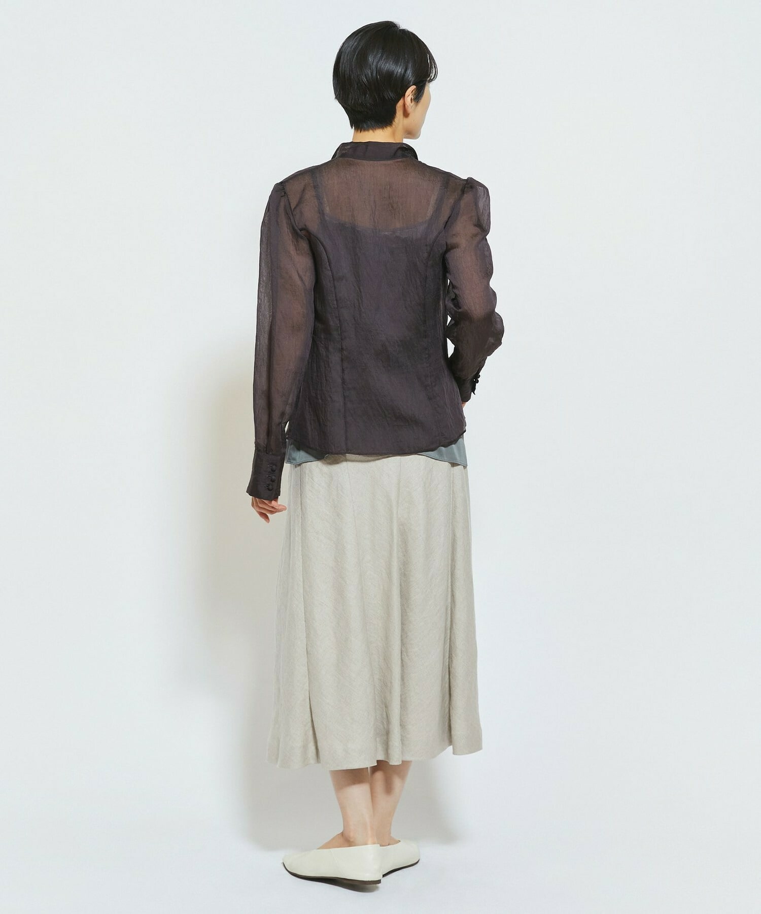 【MOGA Collection】MOGA Collection ソルベブラウス 詳細画像 ダークブラウン 6