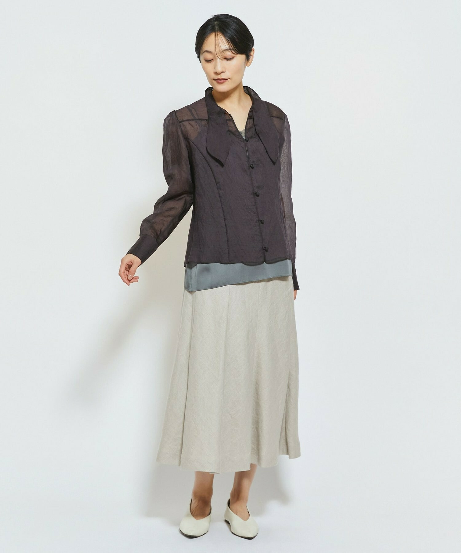 【MOGA Collection】MOGA Collection ソルベブラウス 詳細画像 ダークブラウン 9