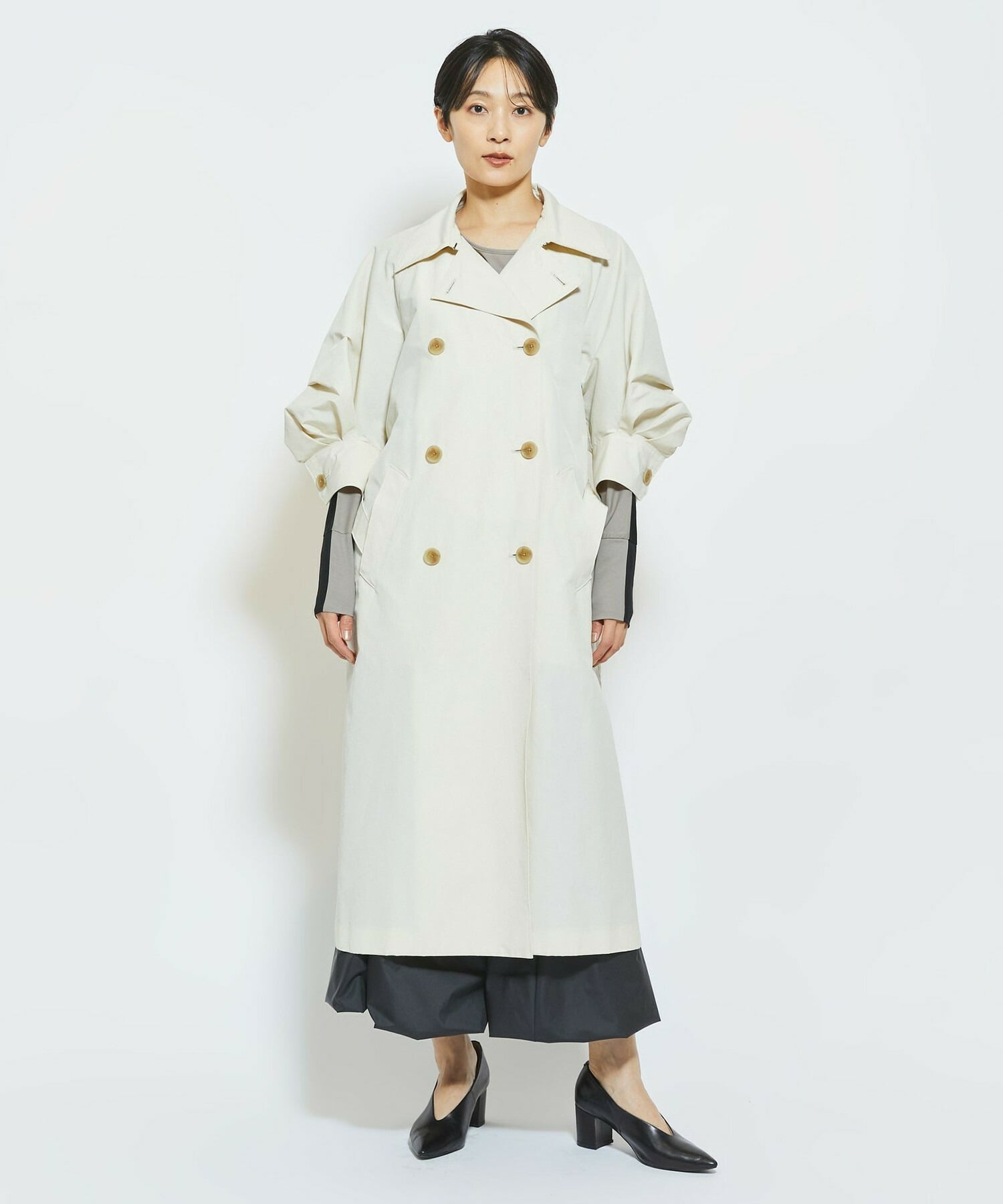 【MOGA Collection】MOGA Collection 6&times;4クロストレンチコート 詳細画像 クリーム 1