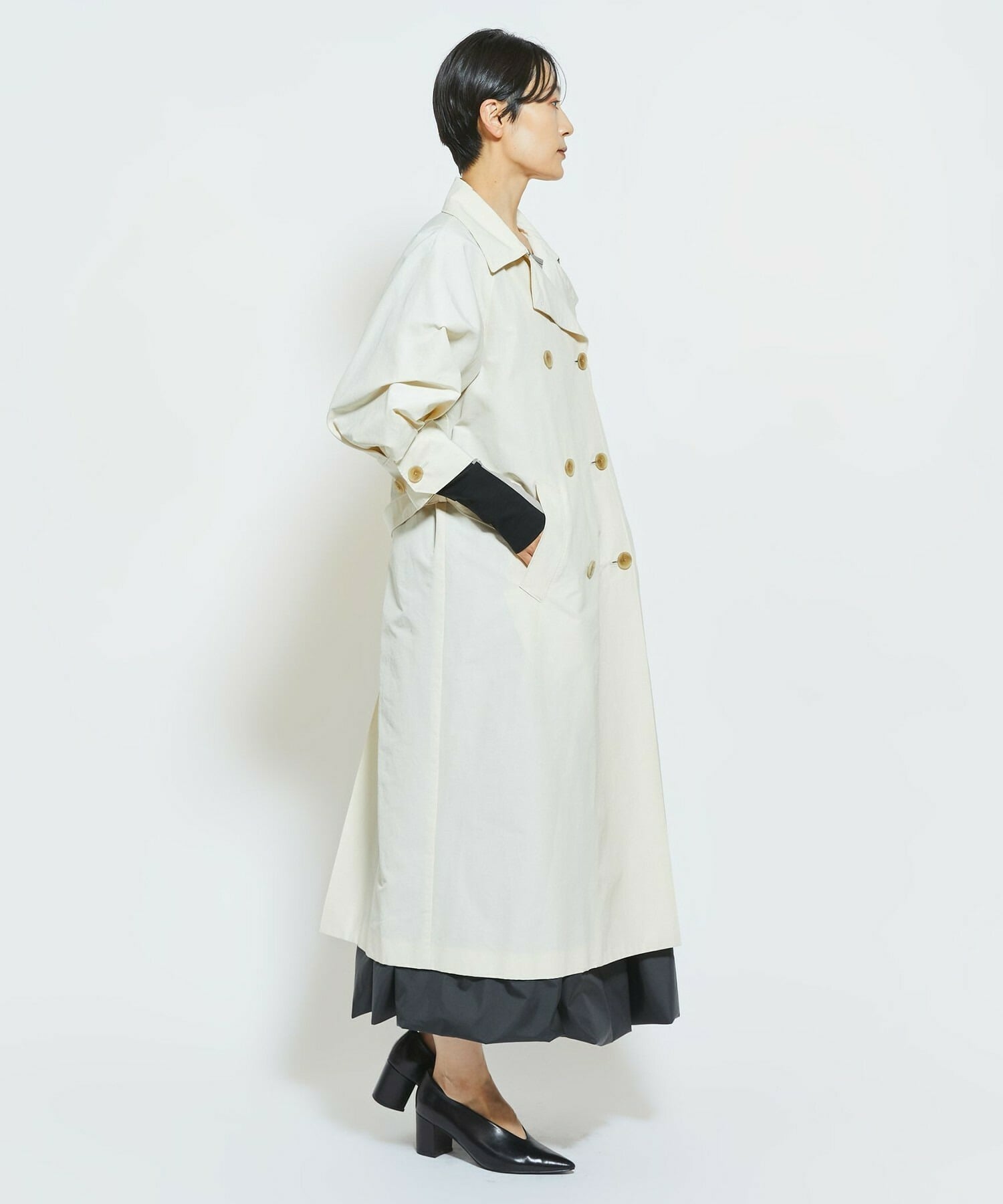 【MOGA Collection】MOGA Collection 6&times;4クロストレンチコート 詳細画像 クリーム 14