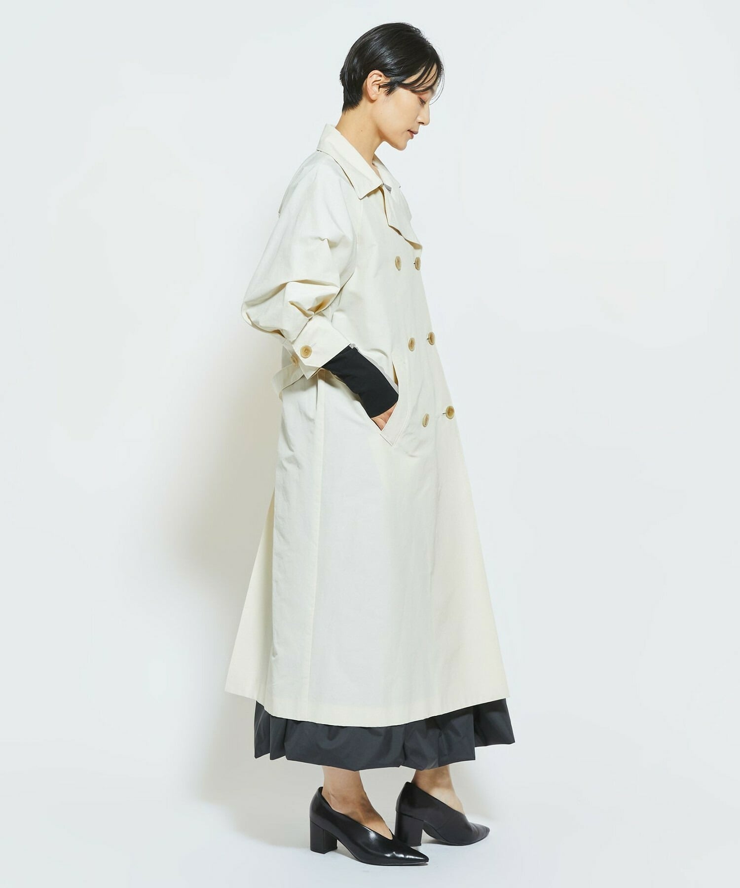 【MOGA Collection】MOGA Collection 6&times;4クロストレンチコート 詳細画像 クリーム 15