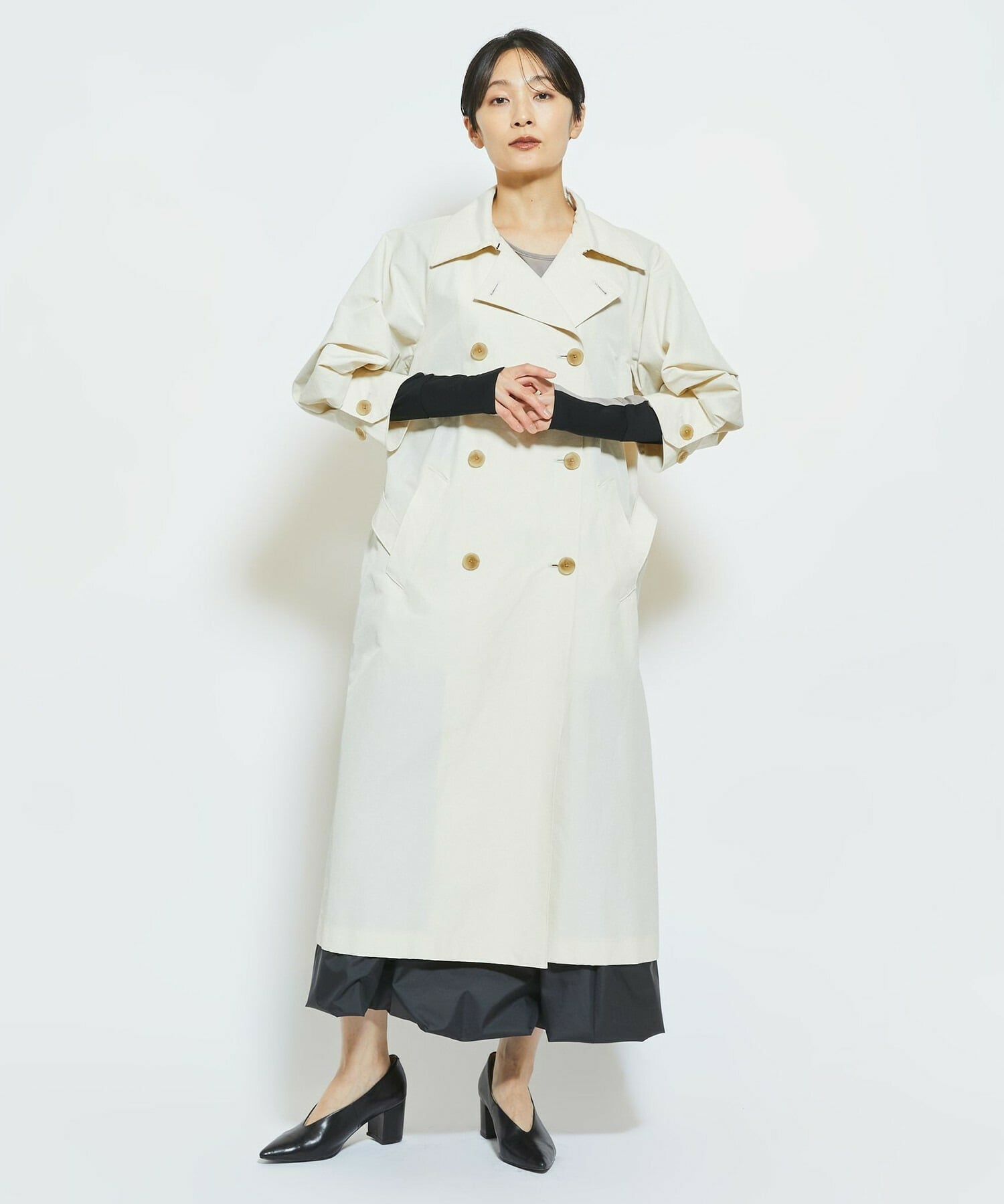 【MOGA Collection】MOGA Collection 6&times;4クロストレンチコート 詳細画像 クリーム 2