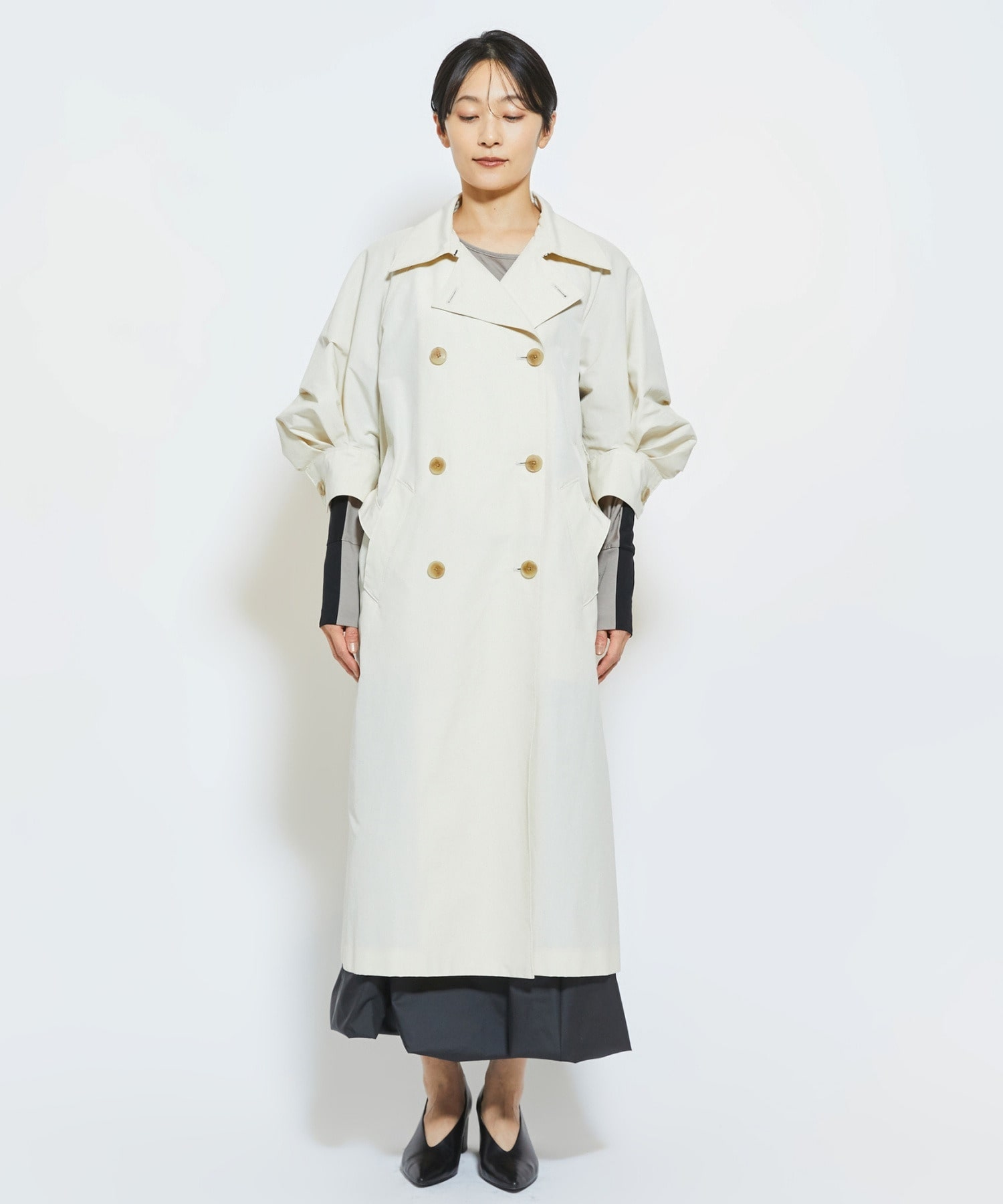 【MOGA Collection】MOGA Collection 6&times;4クロストレンチコート 詳細画像 クリーム 20