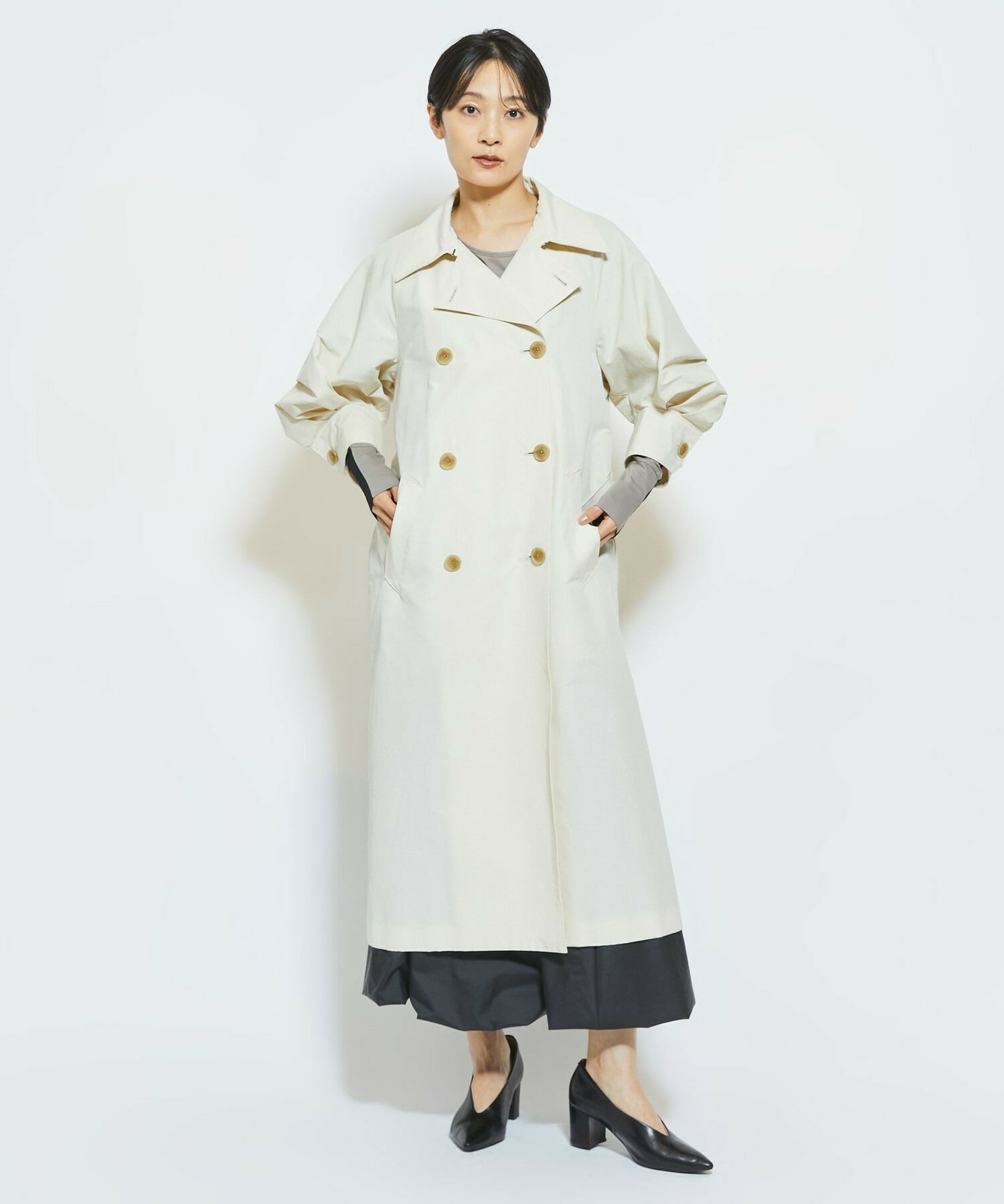 【MOGA Collection】MOGA Collection 6&times;4クロストレンチコート 詳細画像 クリーム 4