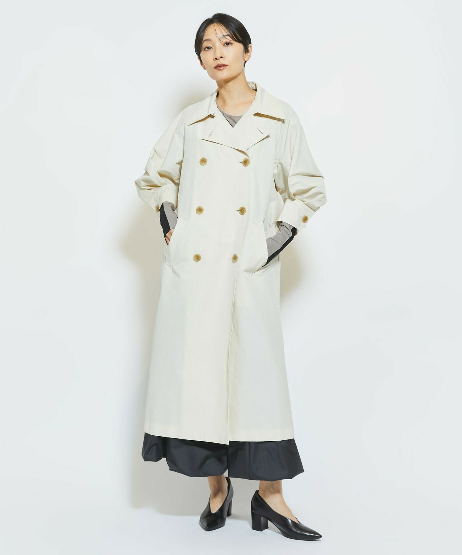 【MOGA Collection】MOGA Collection 6&times;4クロストレンチコート 詳細画像 クリーム 5