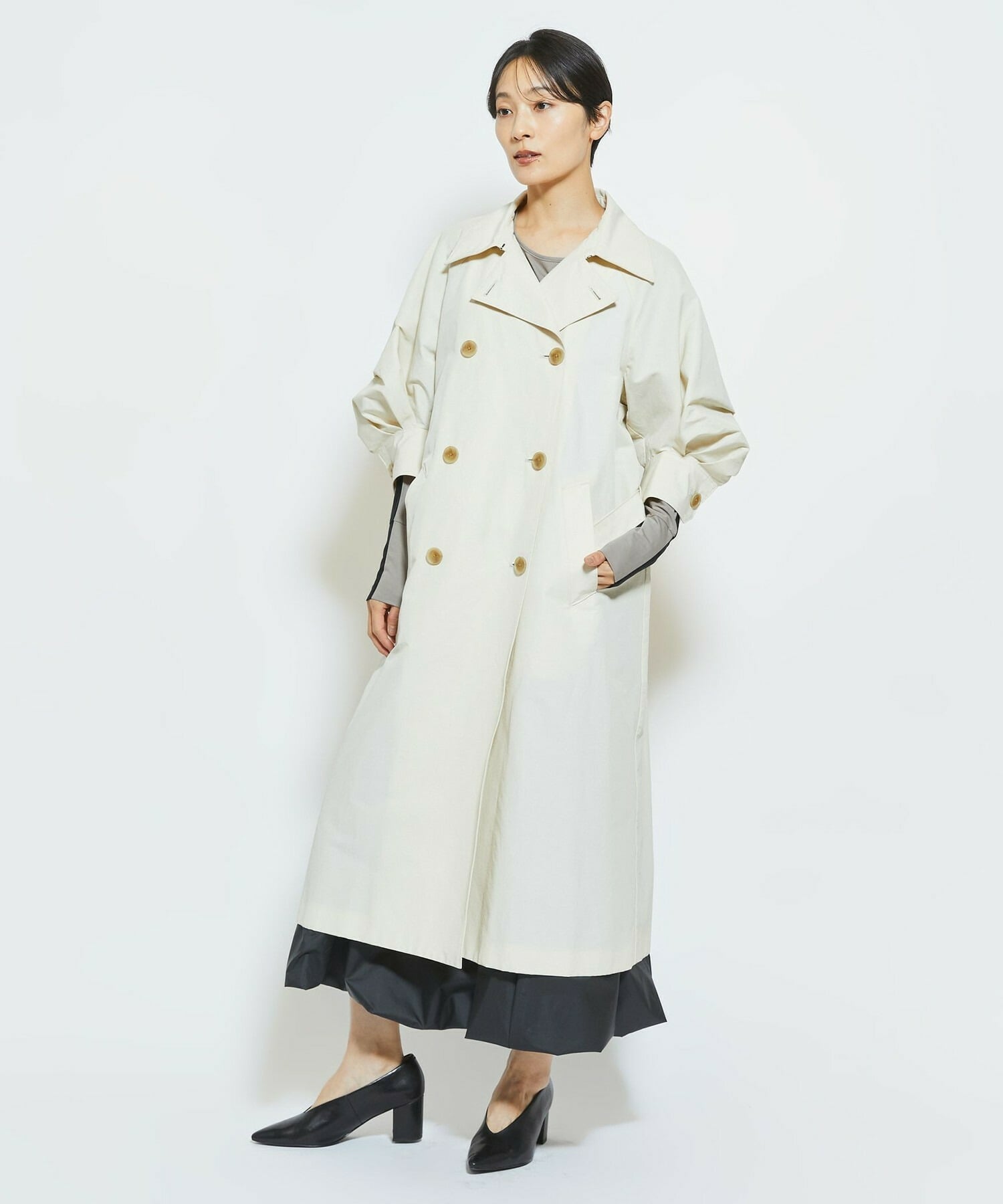 【MOGA Collection】MOGA Collection 6&times;4クロストレンチコート 詳細画像 クリーム 6