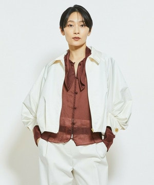 【MOGA Collection】MOGA Collection ECO NAT TWILLショートブルゾン 詳細画像 オフホワイト 1