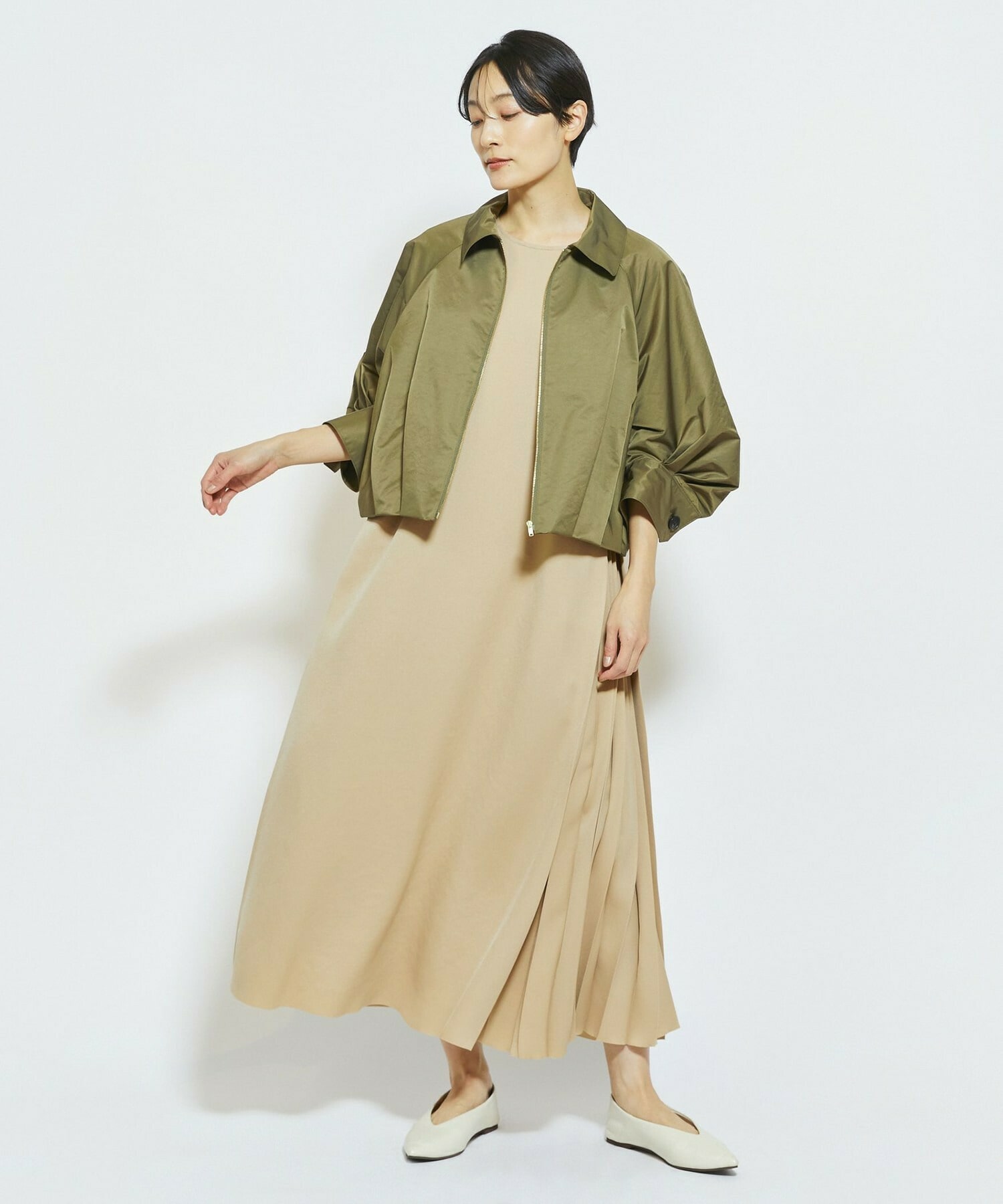 【MOGA Collection】MOGA Collection ECO NAT TWILLショートブルゾン 詳細画像 カーキ 10