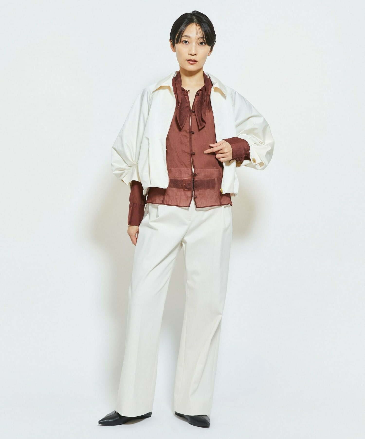 【MOGA Collection】MOGA Collection ECO NAT TWILLショートブルゾン 詳細画像 カーキ 11