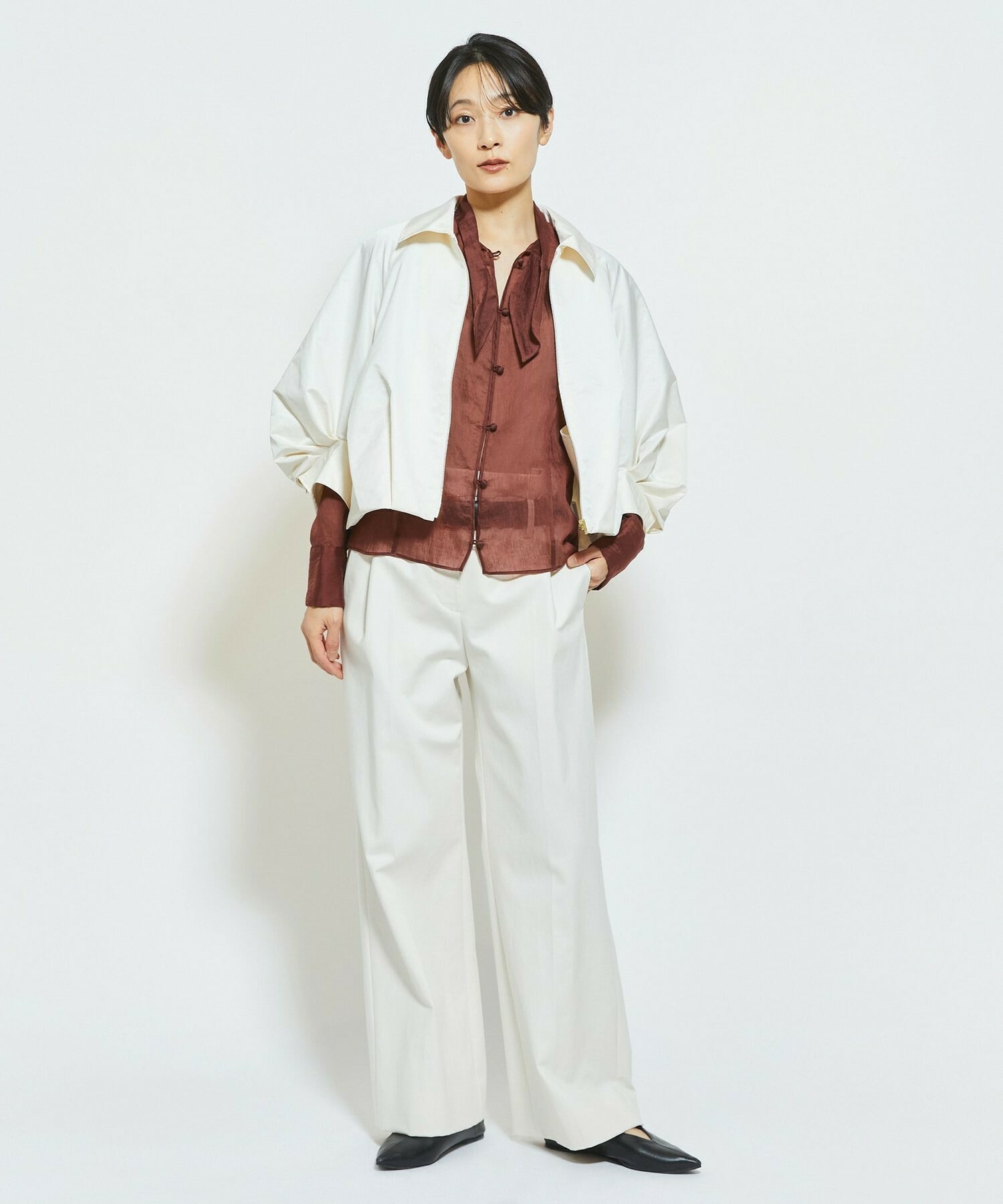 【MOGA Collection】MOGA Collection ECO NAT TWILLショートブルゾン 詳細画像 カーキ 17