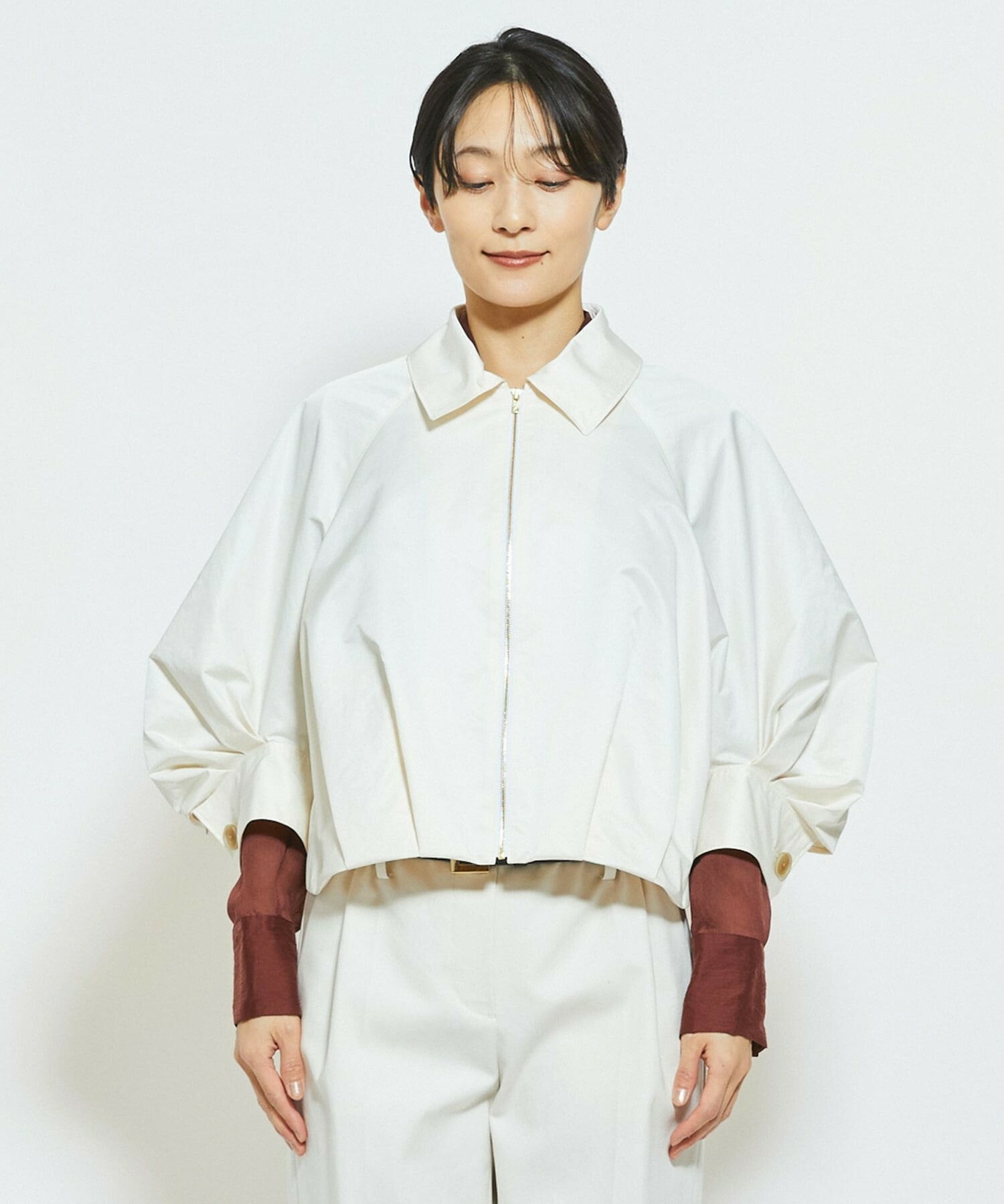 【MOGA Collection】MOGA Collection ECO NAT TWILLショートブルゾン 詳細画像 カーキ 18