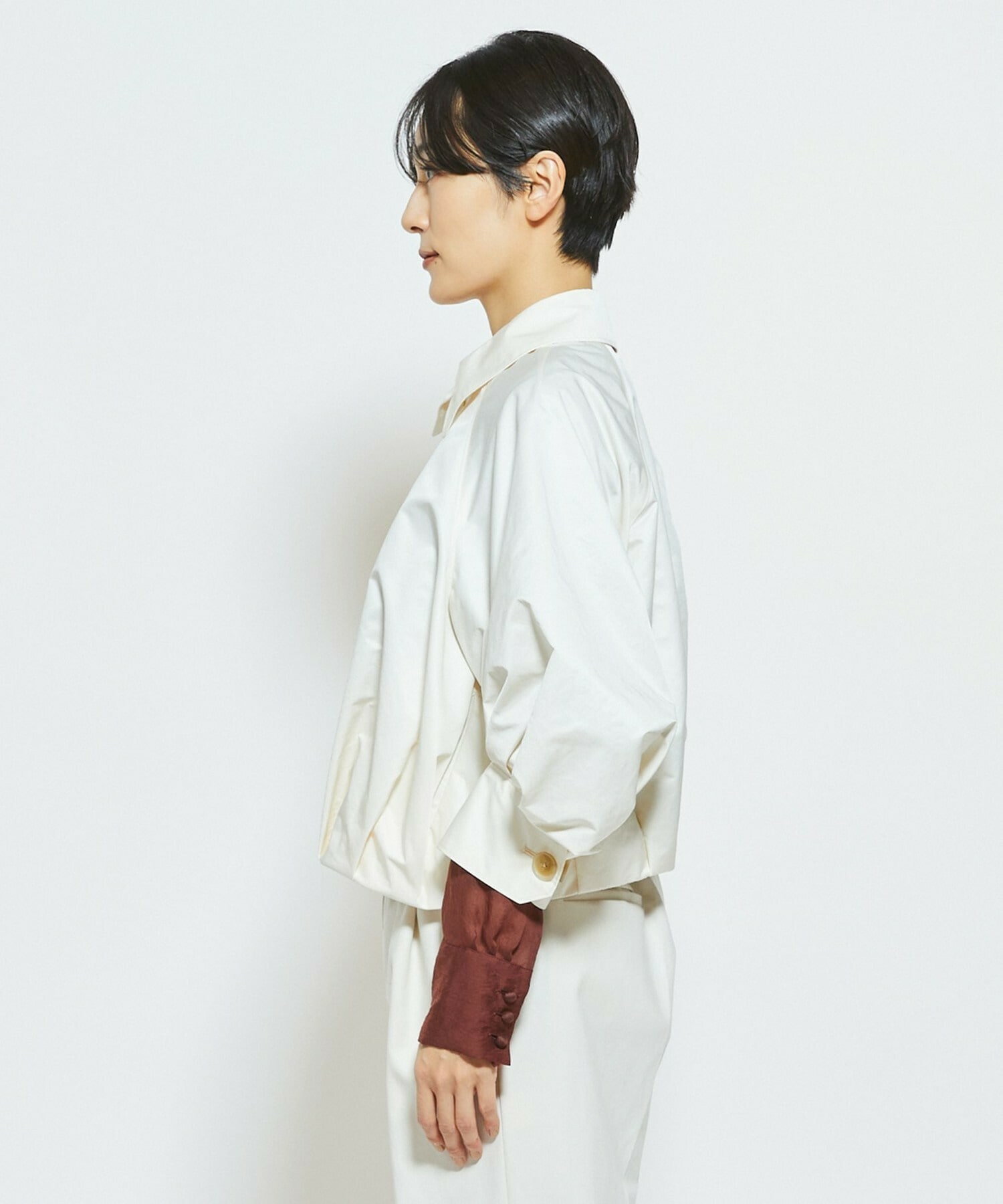 【MOGA Collection】MOGA Collection ECO NAT TWILLショートブルゾン 詳細画像 カーキ 19