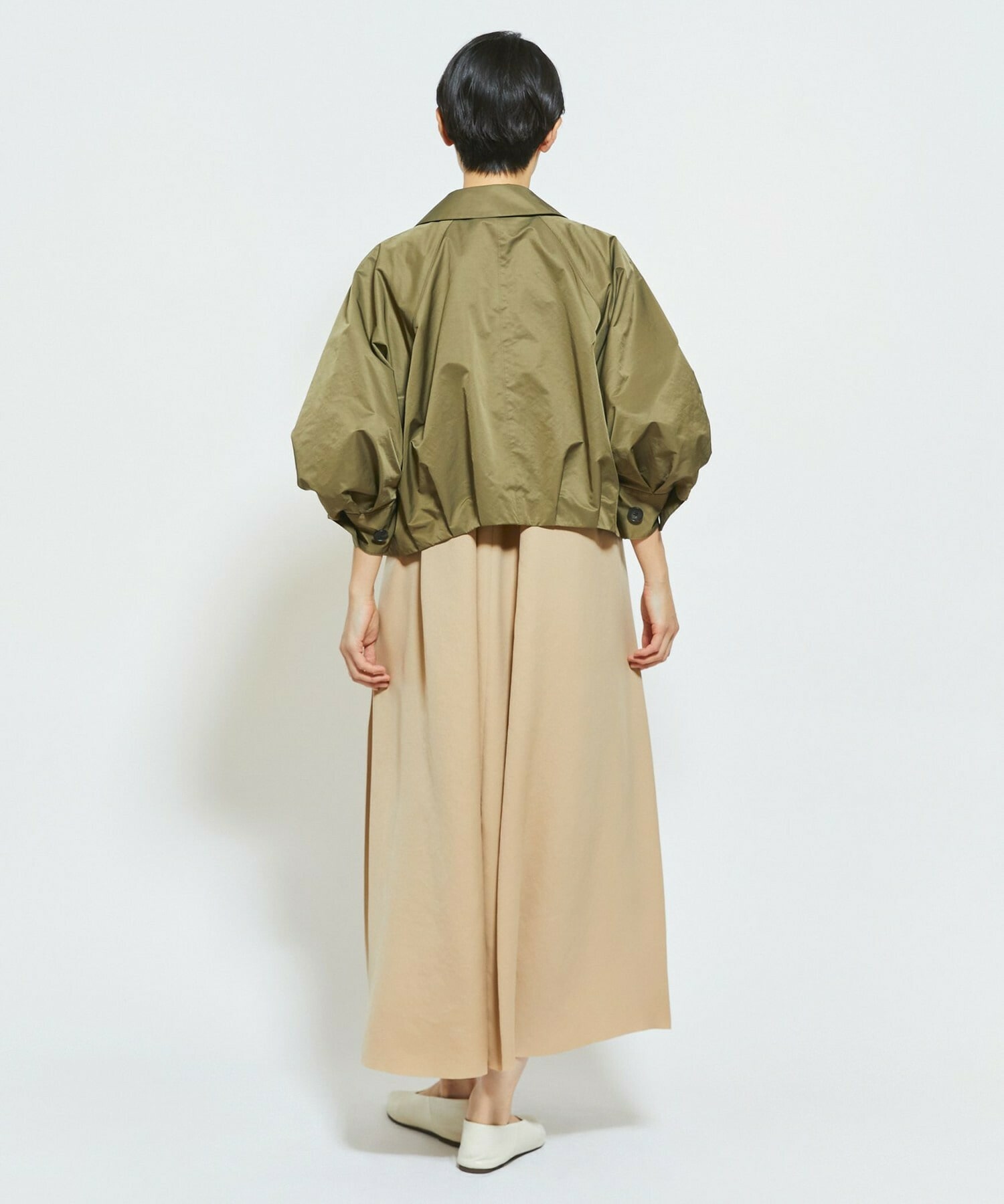 【MOGA Collection】MOGA Collection ECO NAT TWILLショートブルゾン 詳細画像 カーキ 5