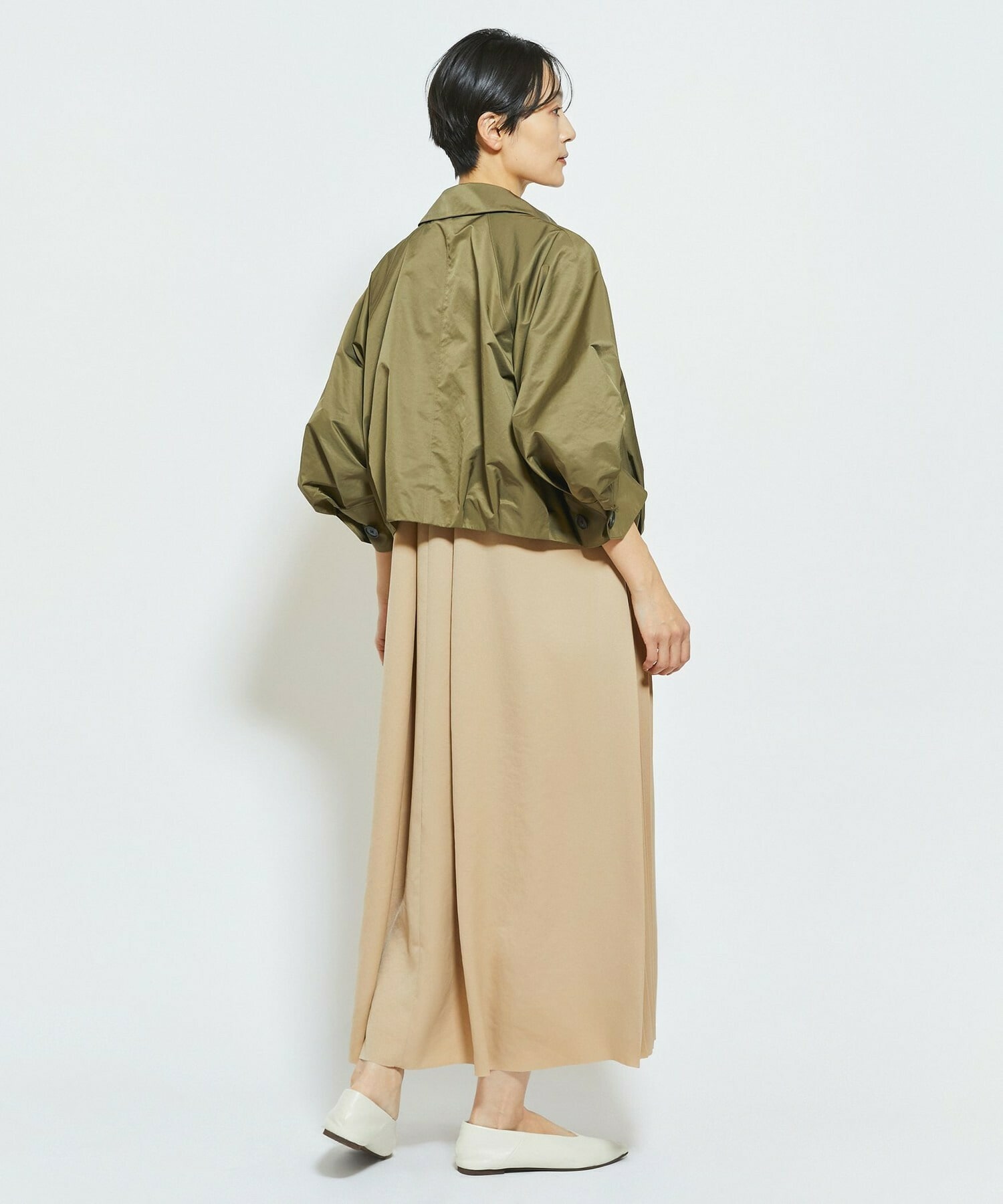 【MOGA Collection】MOGA Collection ECO NAT TWILLショートブルゾン 詳細画像 カーキ 7