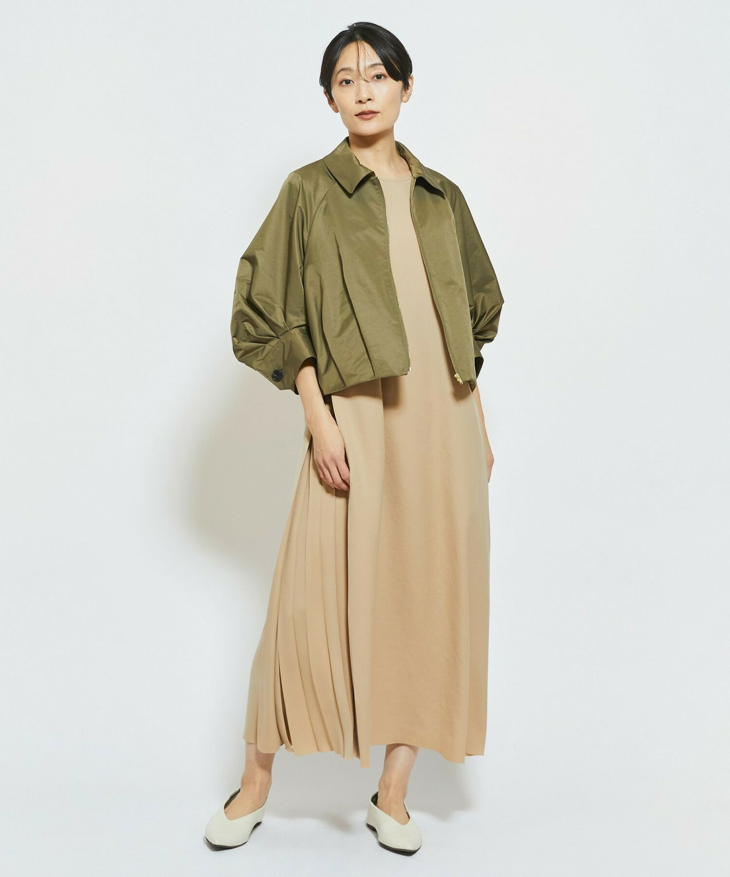 【MOGA Collection】MOGA Collection ECO NAT TWILLショートブルゾン 詳細画像 カーキ 9