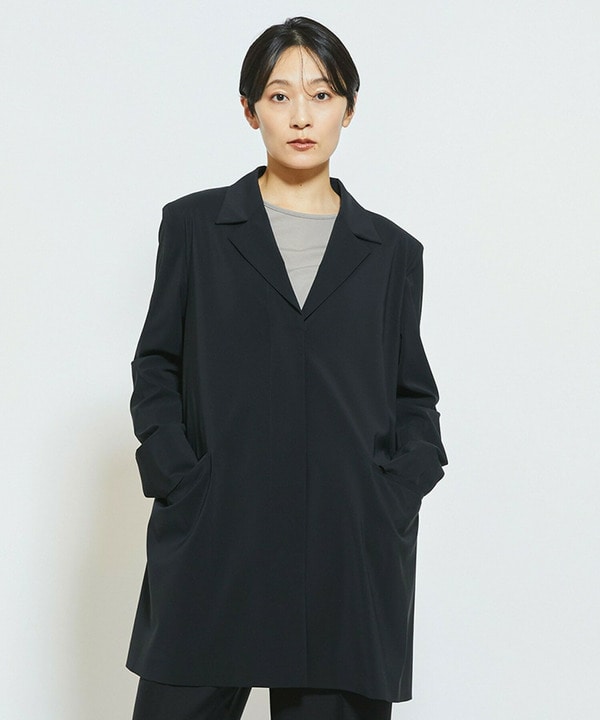 MOGA Collection Cu/Pメランジロングジャケット 詳細画像 ブラック 1