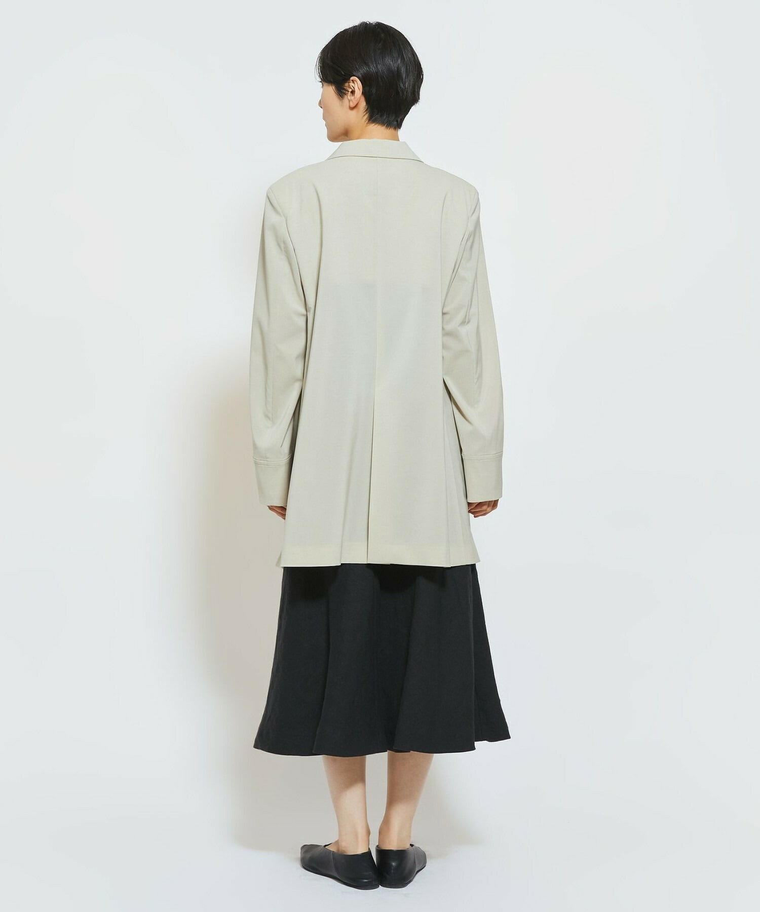 【MOGA Collection】MOGA Collection Cu/Pメランジロングジャケット 詳細画像 ブラック 12