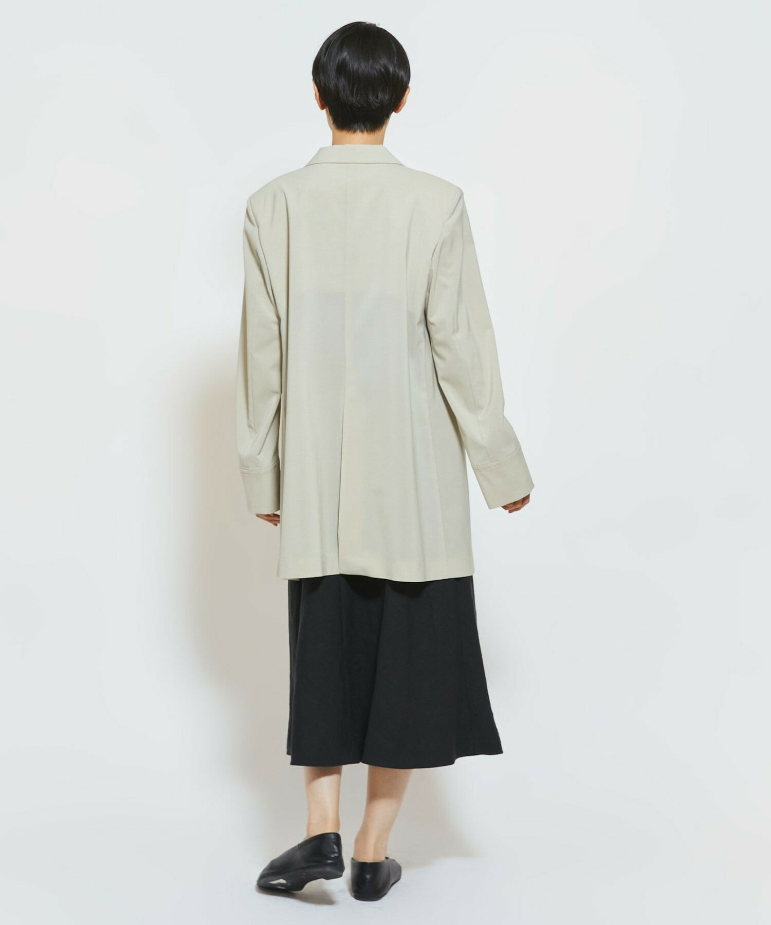 【MOGA Collection】MOGA Collection Cu/Pメランジロングジャケット 詳細画像 ブラック 13